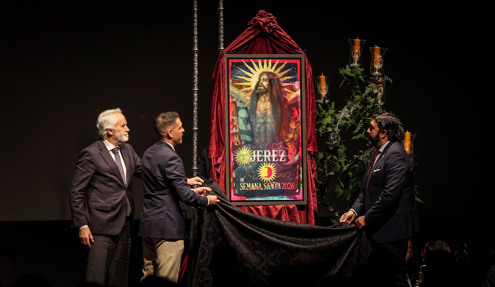 Imágenes de la presentación del cartel de la Semana Santa de Jerez 2026