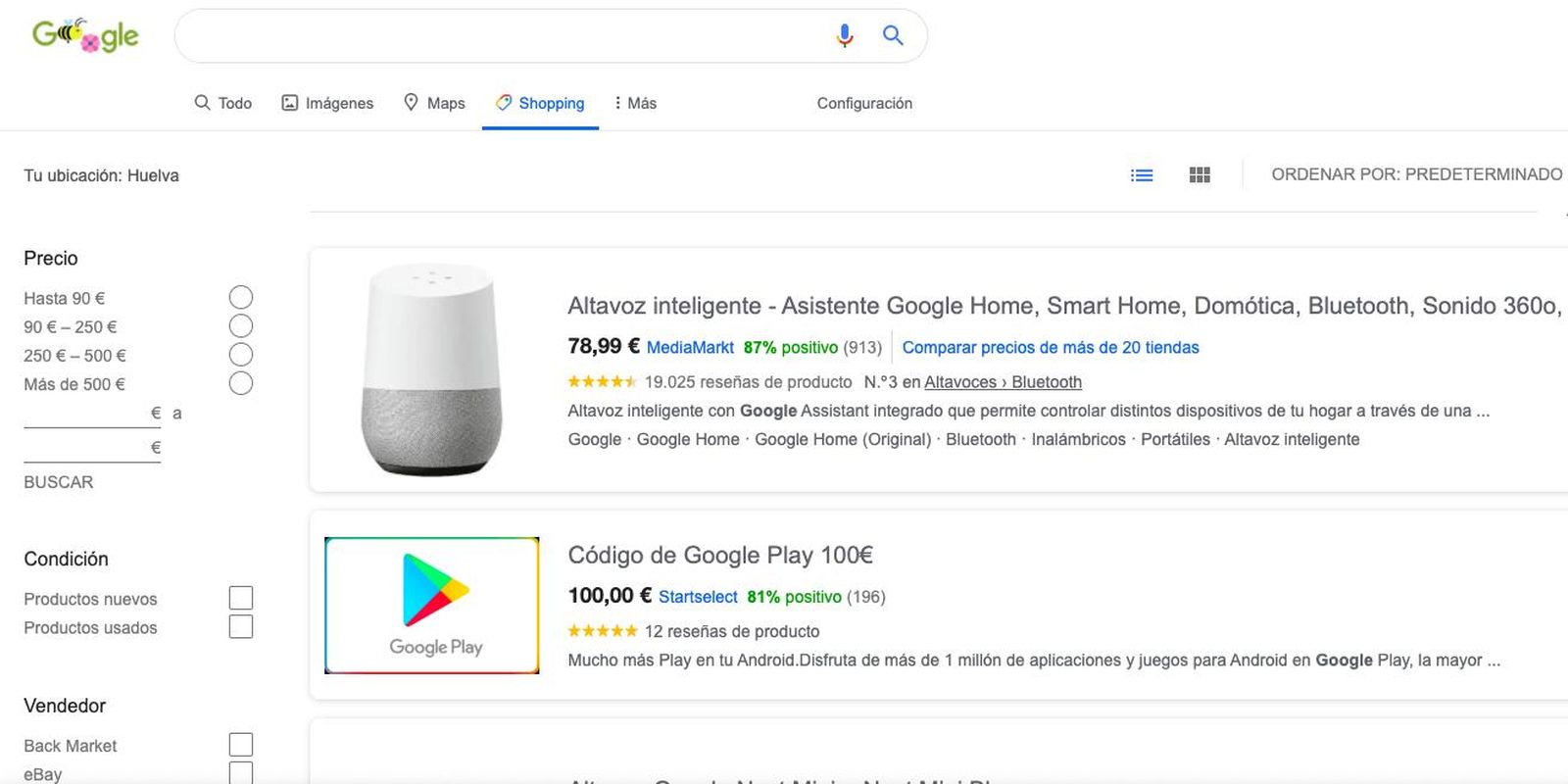 Google Shopping es un escaparate virtual de productos que ahora será gratuito para pequeños comerciantes