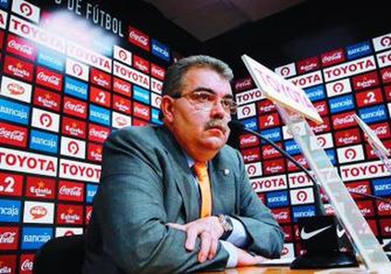 Juan Bautista Soler, durante la rueda de prensa que ofreció.