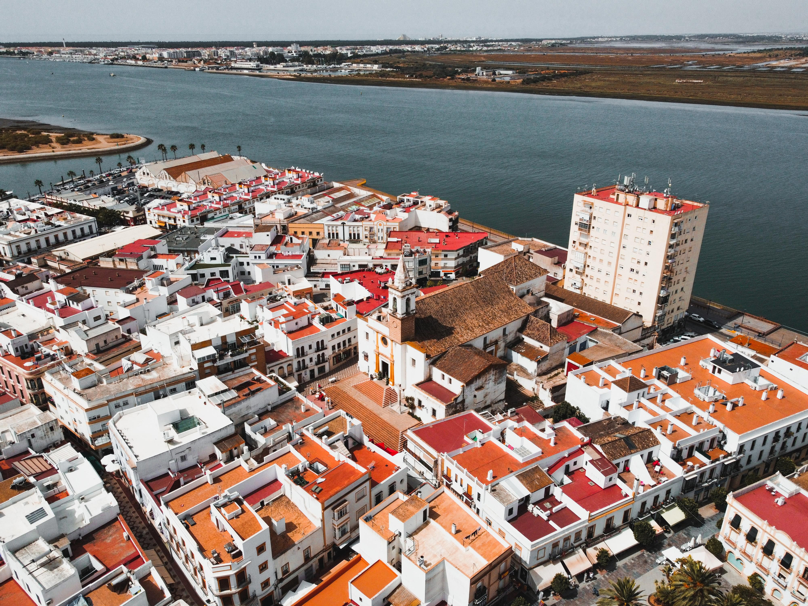 Isla Cristina y Ayamonte a vista de pájaro