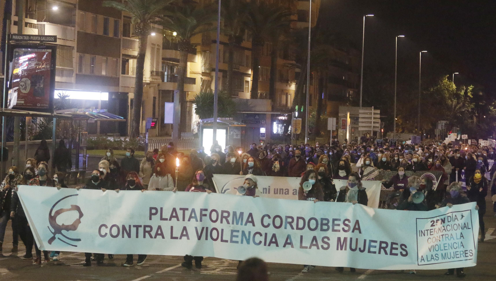 La manifestación contra la violencia de género en Córdoba, en fotografías