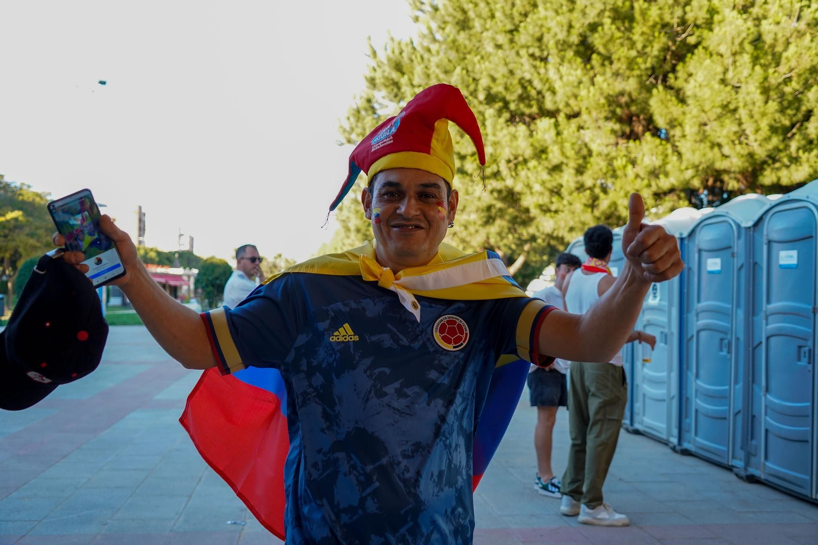 Imágenes del ambiente durante la final de la Eurocopa entre España e Inglaterra Imágenes del ambiente durante la final de la Eurocopa entre España e Inglaterra