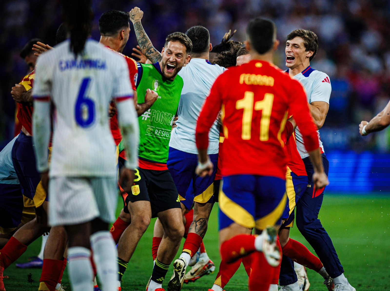 Las mejores imágenes del España - Francia
