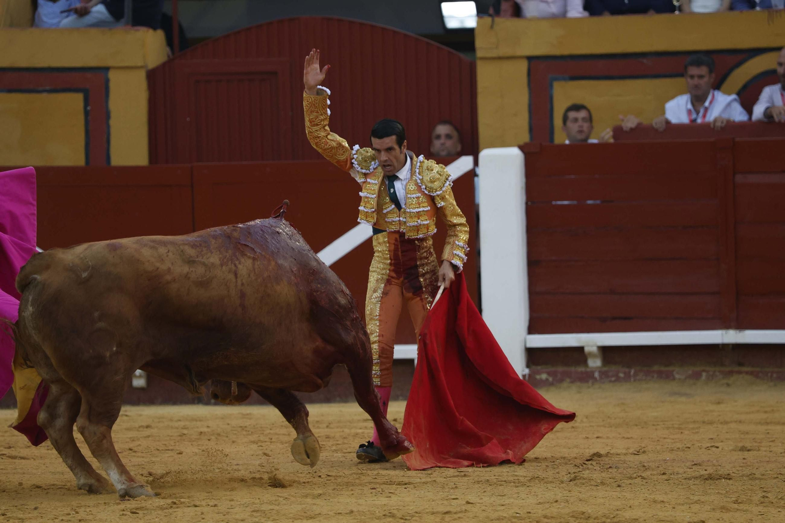 Fotos de la brava corridade La Palmosilla con Emilio de Justo, Borja Jiménez y David de Miranda