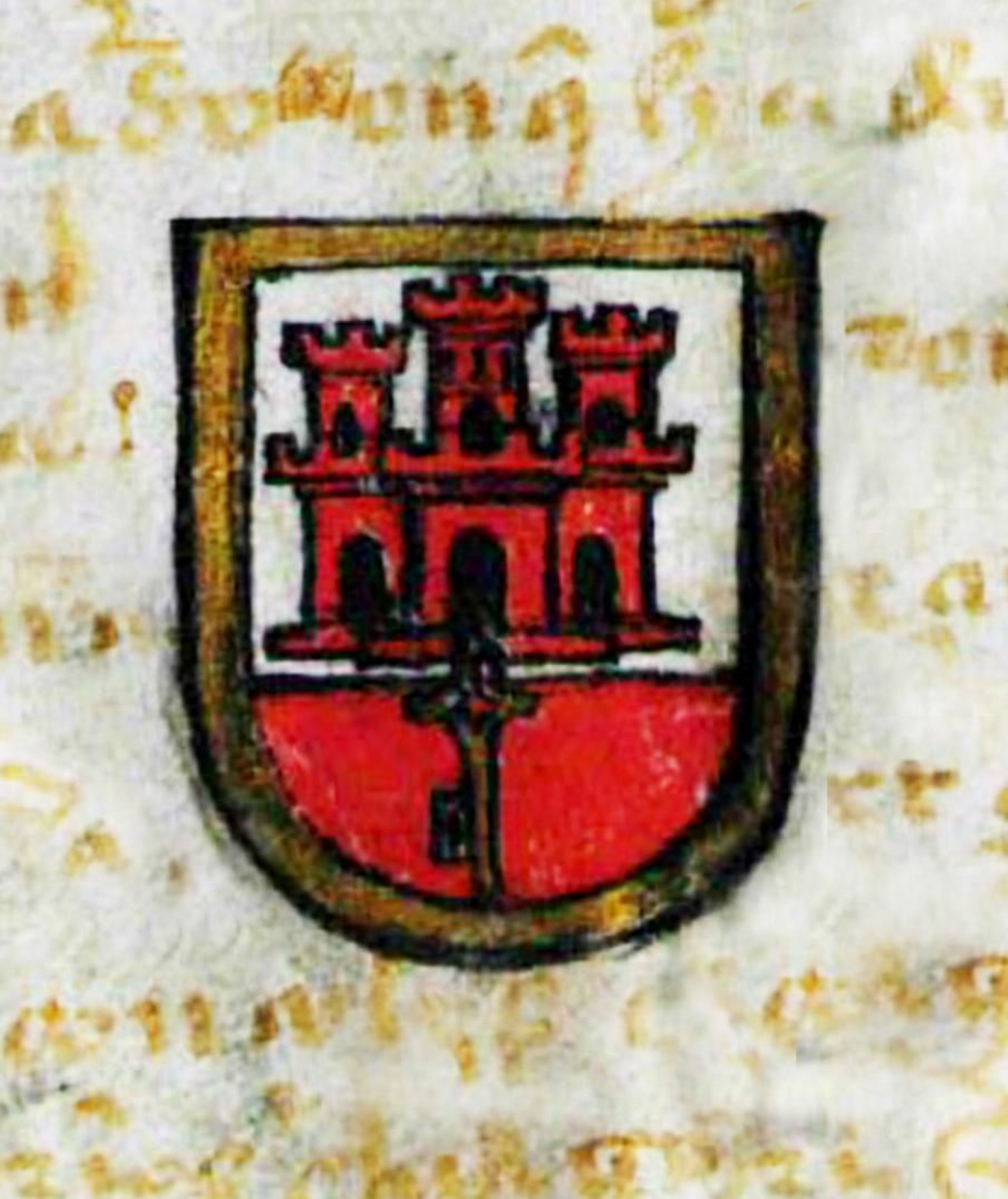 Escudo de armas de Gibraltar concedido a la ciudad por los Reyes Católicos el 10 de julio de 1502.