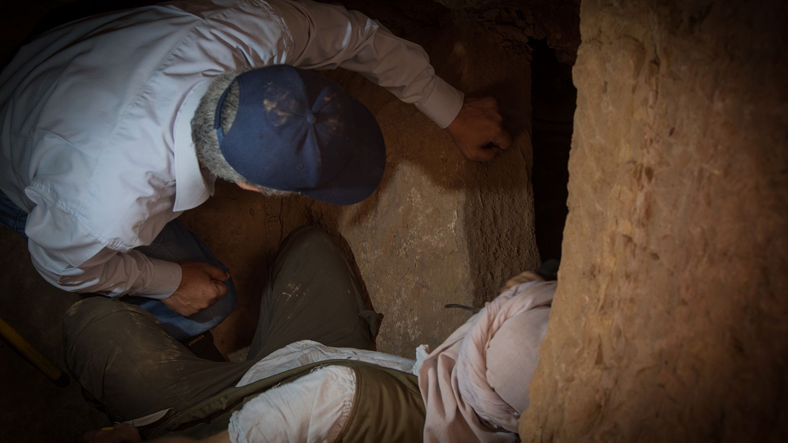 La estructura hallada en Asuán.