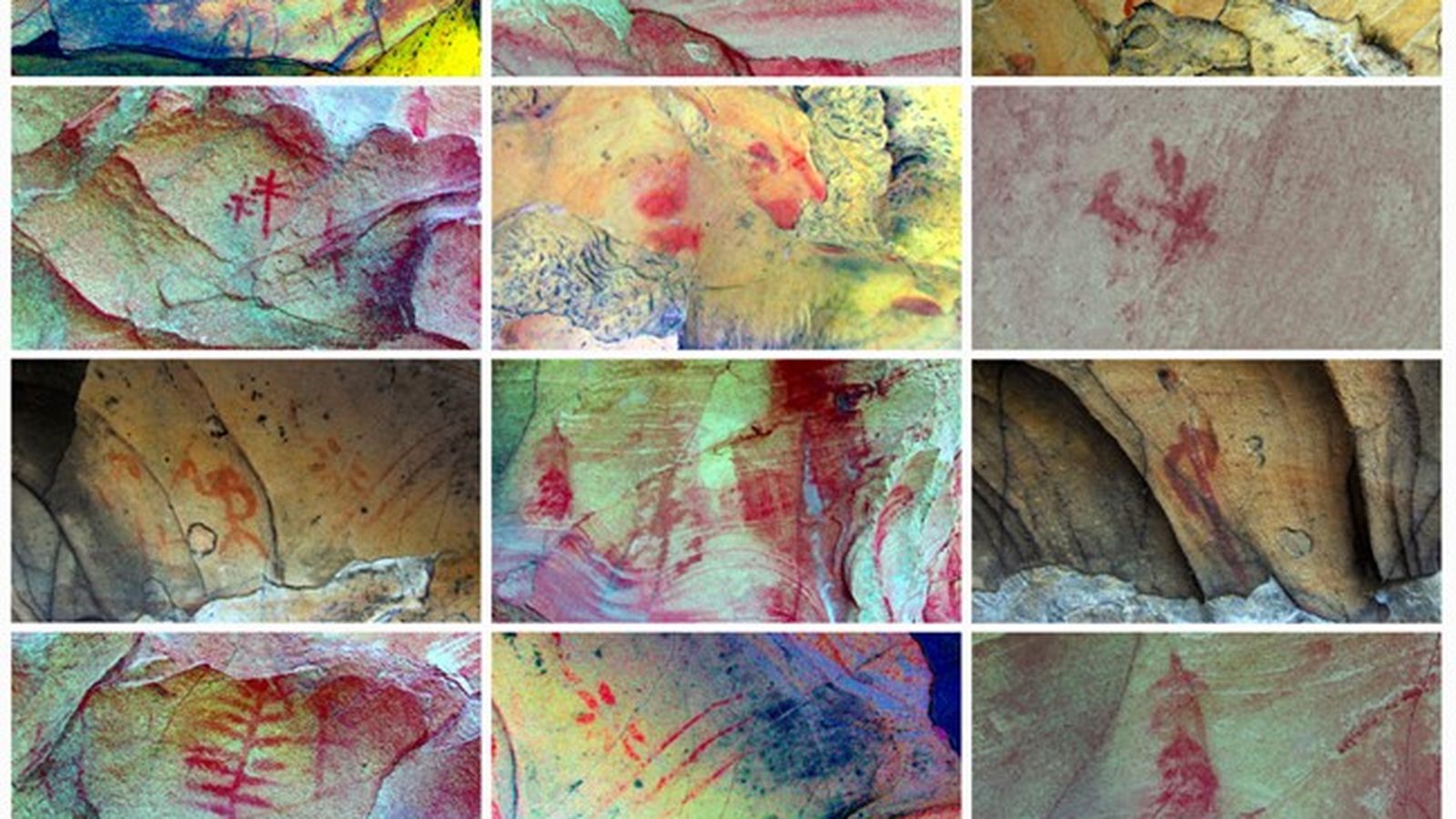 Detalle de los principales motivos del abrigo del Piruétano.