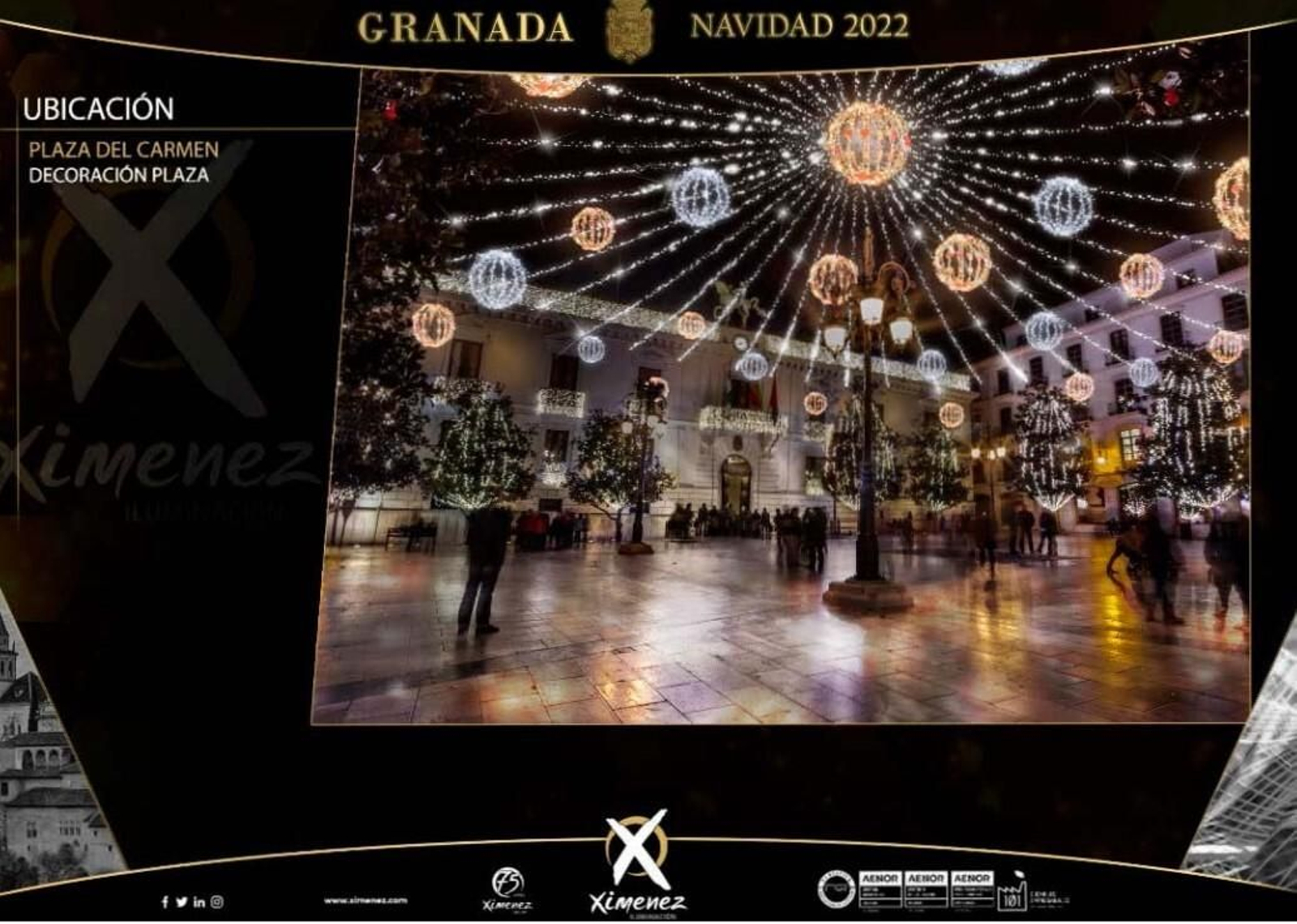 Estas son las luces de Navidad del Centro de Granada, calle por calle
