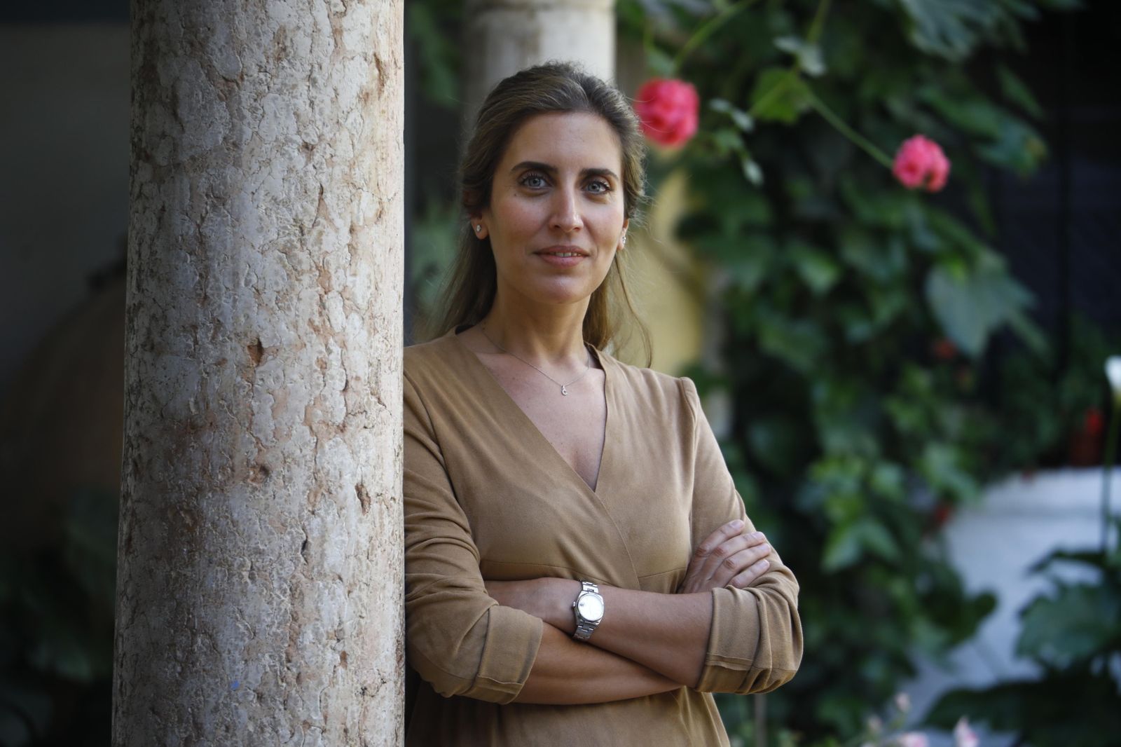 La presidenta de la Asociación de Casetas Tradicionales, Charo Sánchez de Puerta.