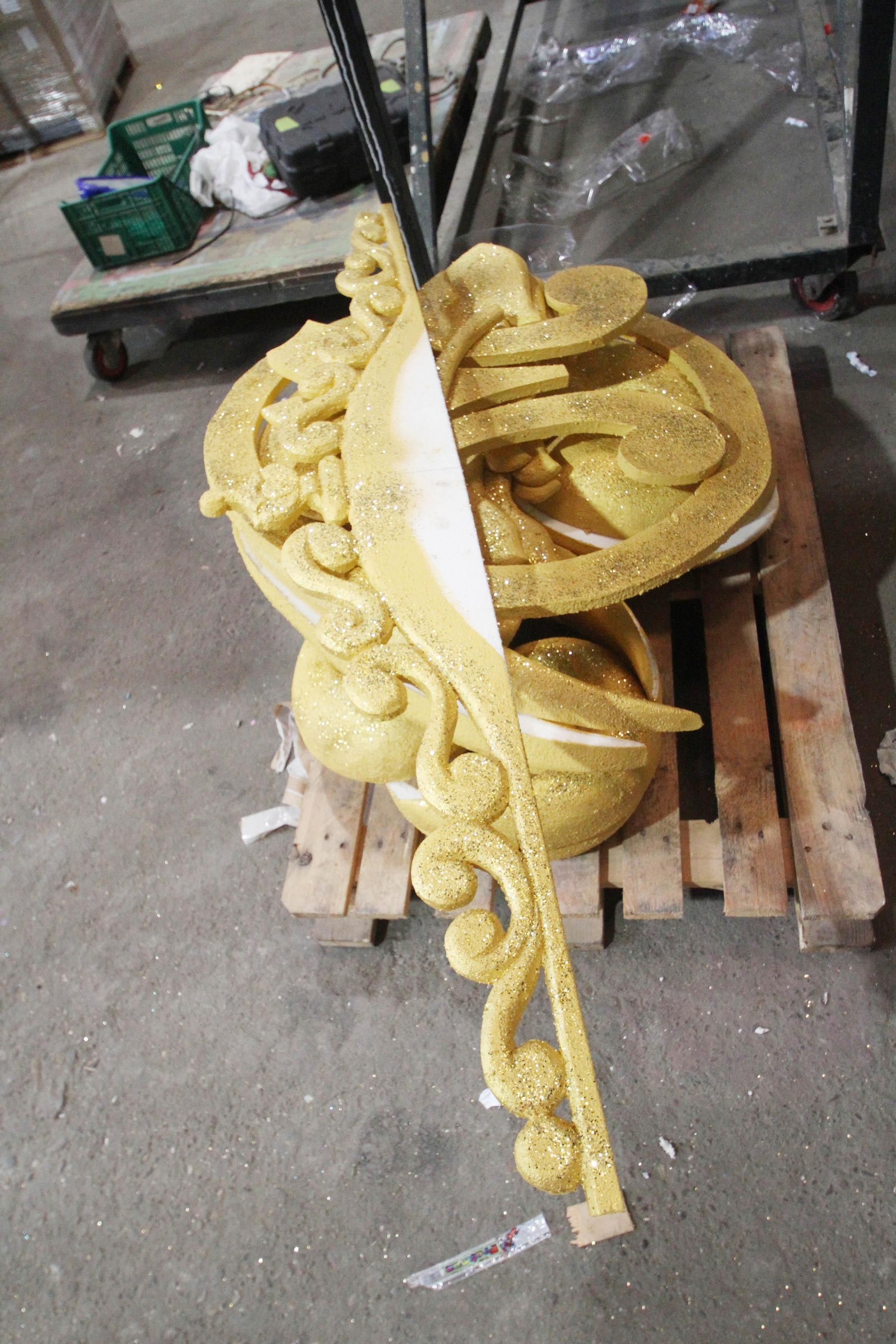 Preparativos de la Cabalgata de Reyes Magos.