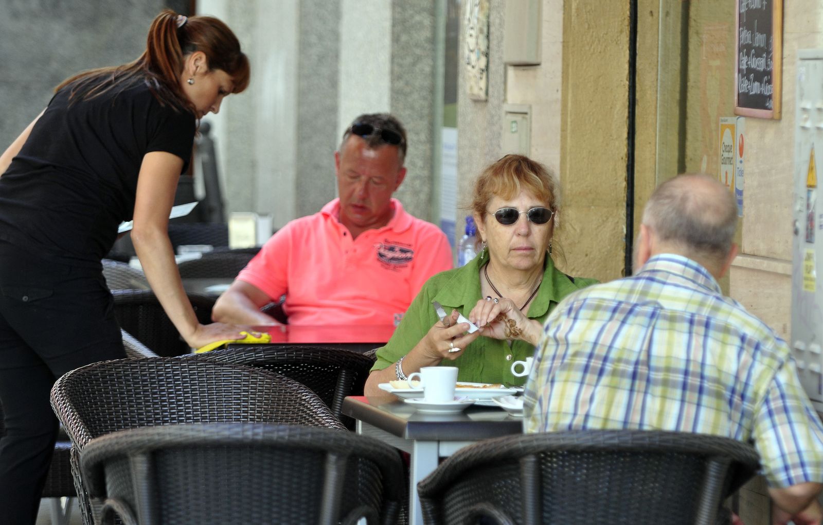 Una de las numerosas terrazas que hay en Sevilla.
