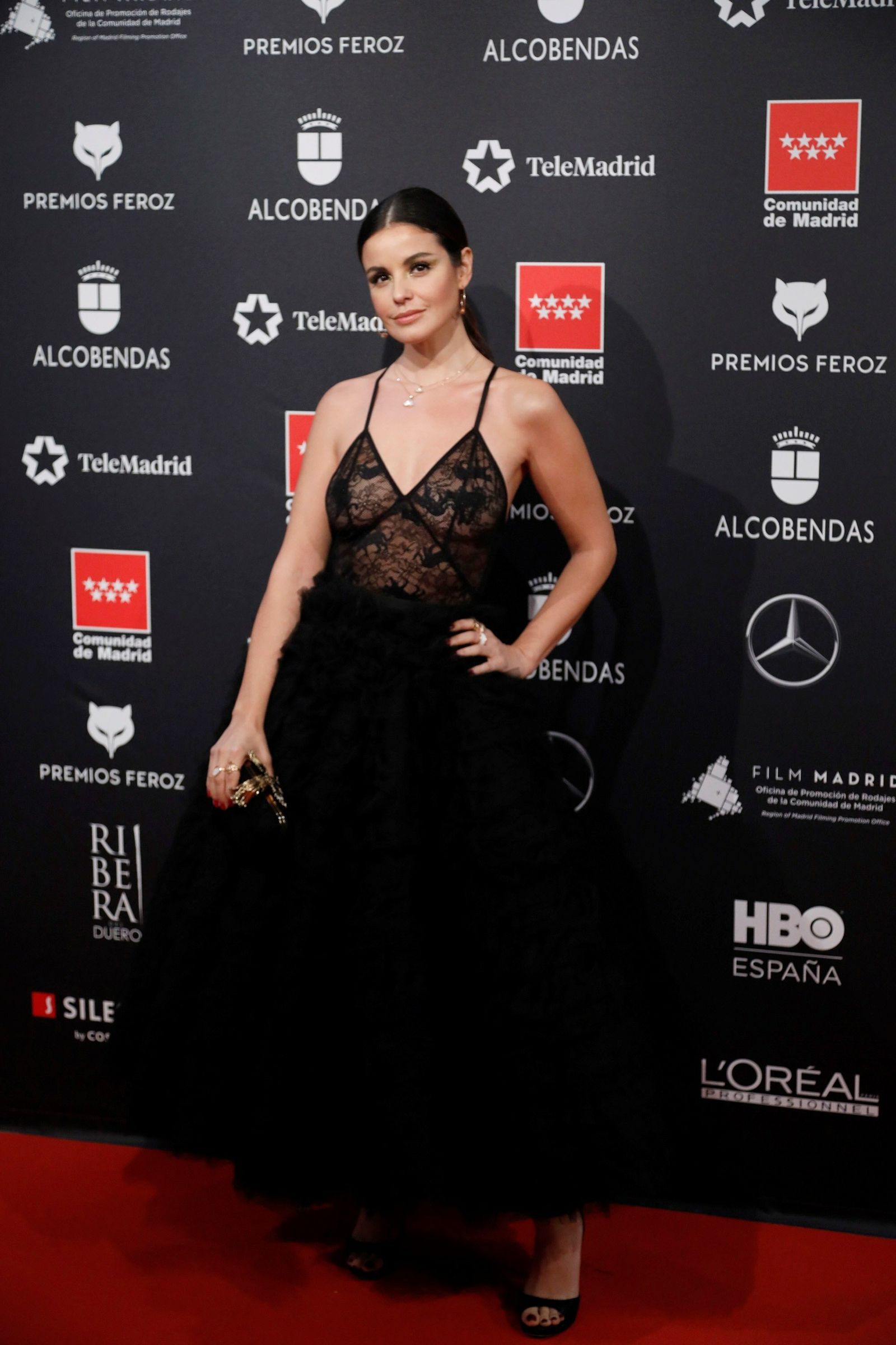 Marta Torné, con un 'look' princesa poco logrado.