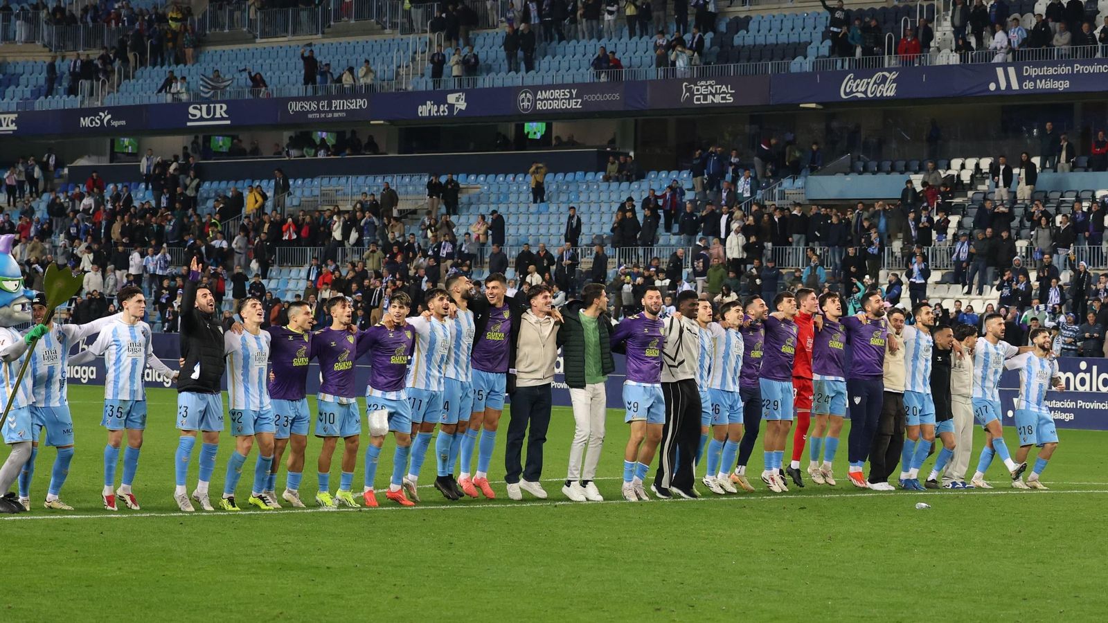 El Málaga CF-Eldense, en fotos