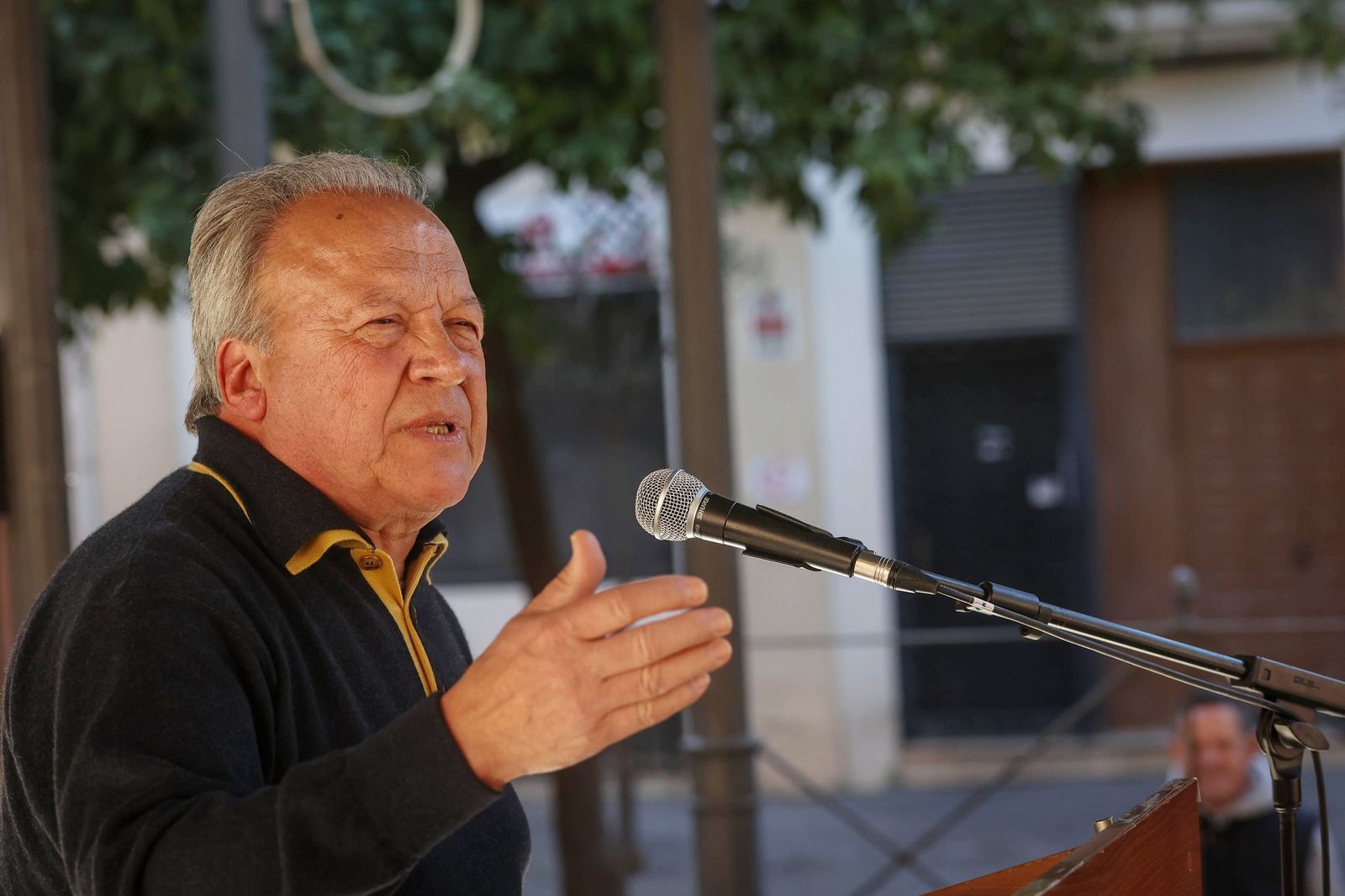 Pedro Pacheco, durante un acto reciente en la ciudad de Jerez