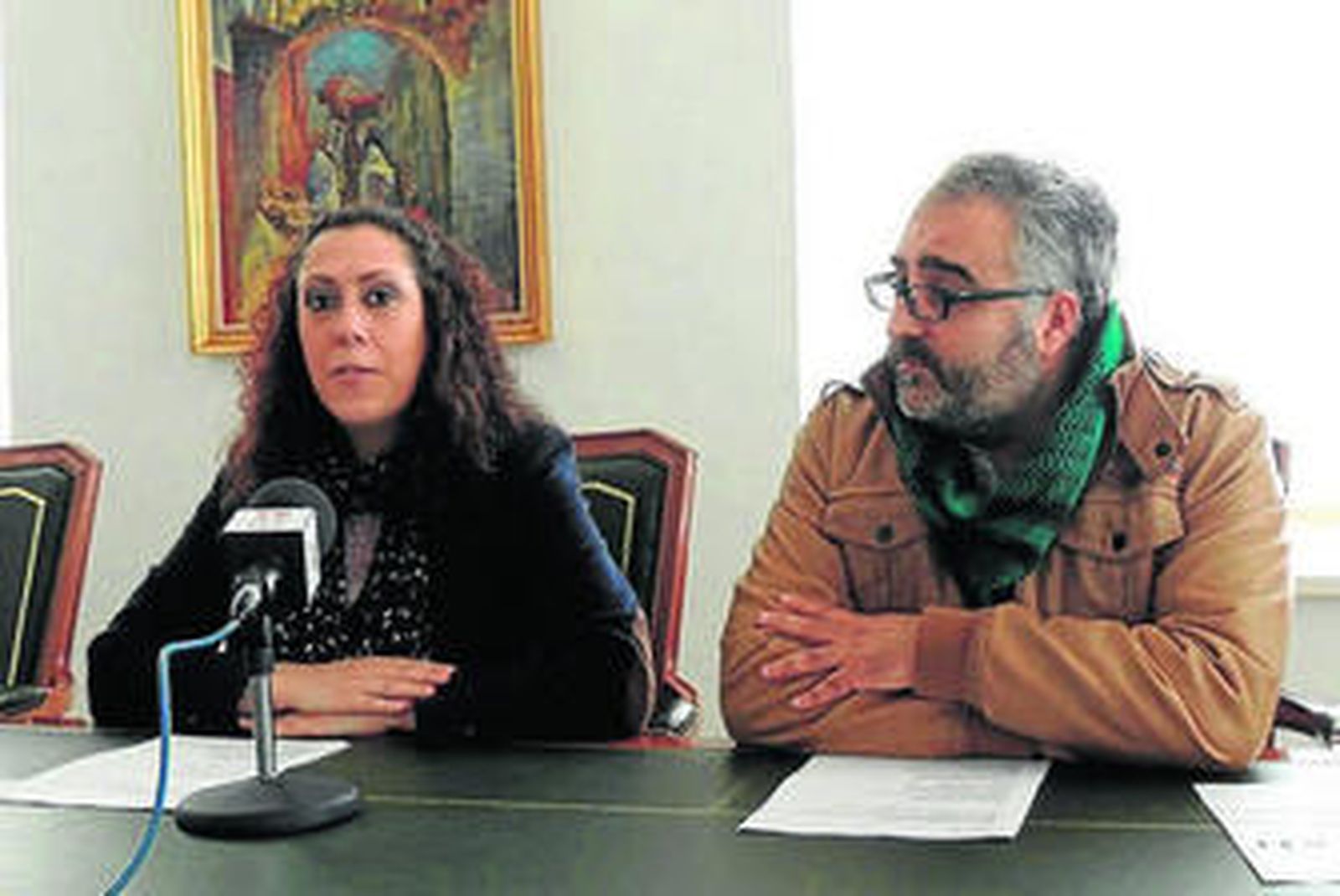 Imagen de Dolores Marchena en la presentación de la agenda.