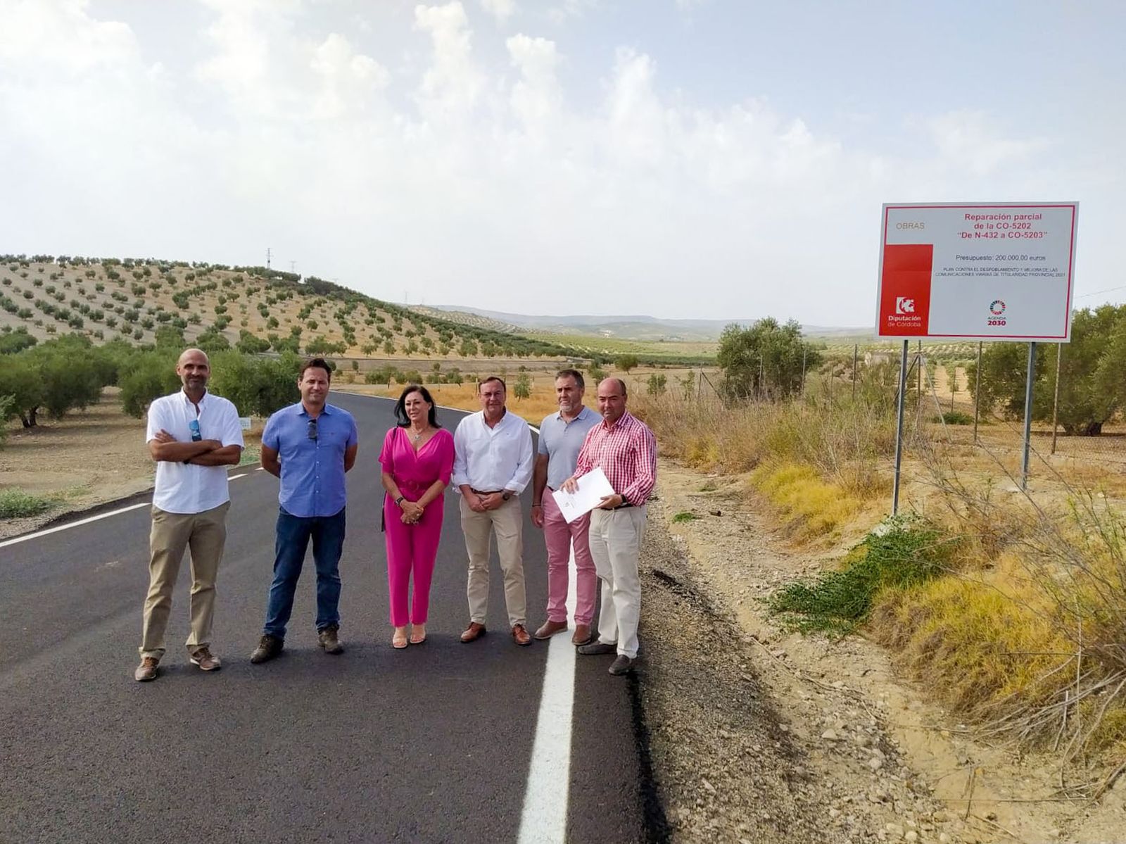 Visita institucional en Nueva Carteya.