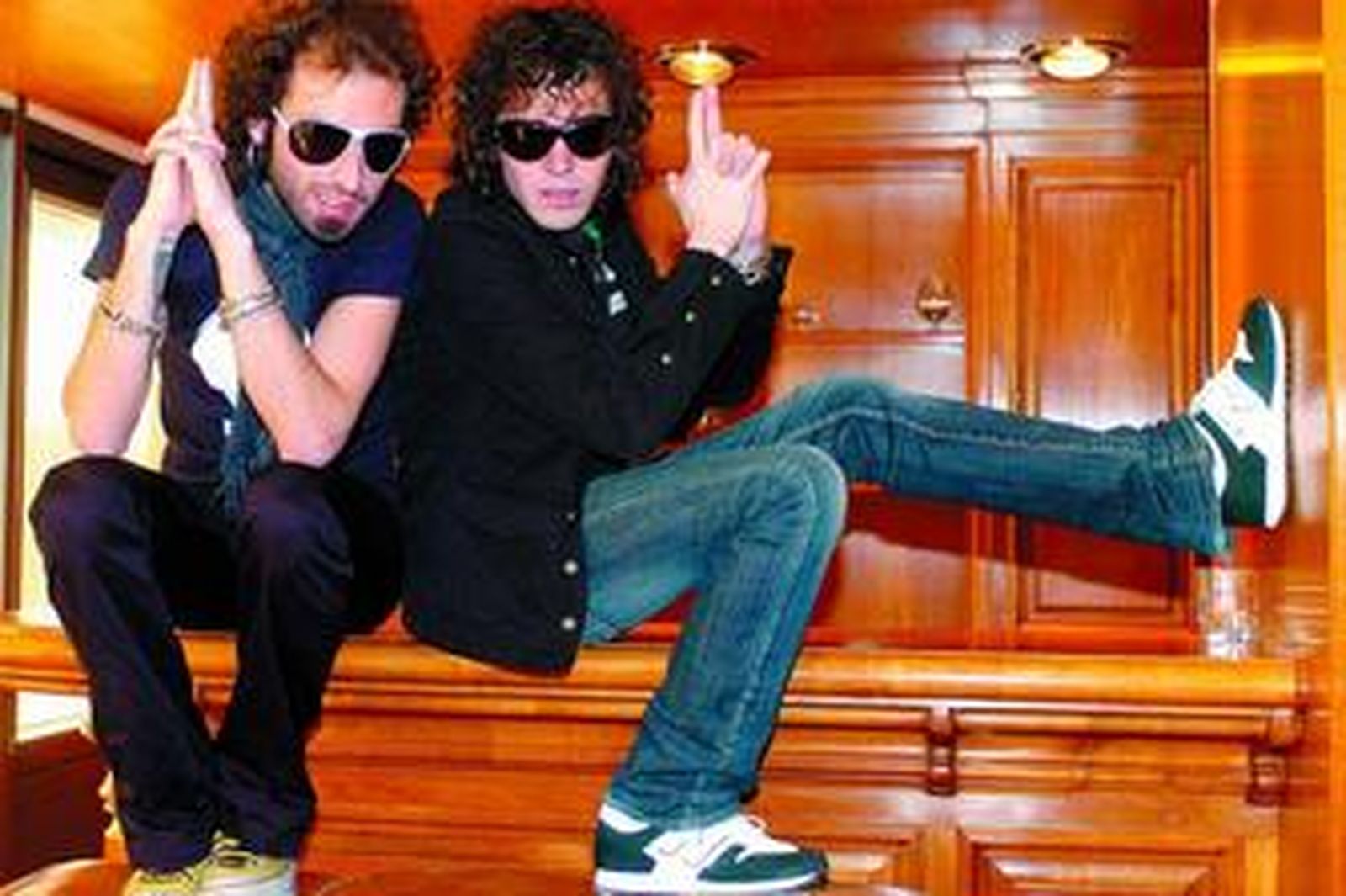 Buen humor, gafas de sol y pelo largo son algunos de los rasgos que distinguen a Rubén y Leiva, de Pereza.