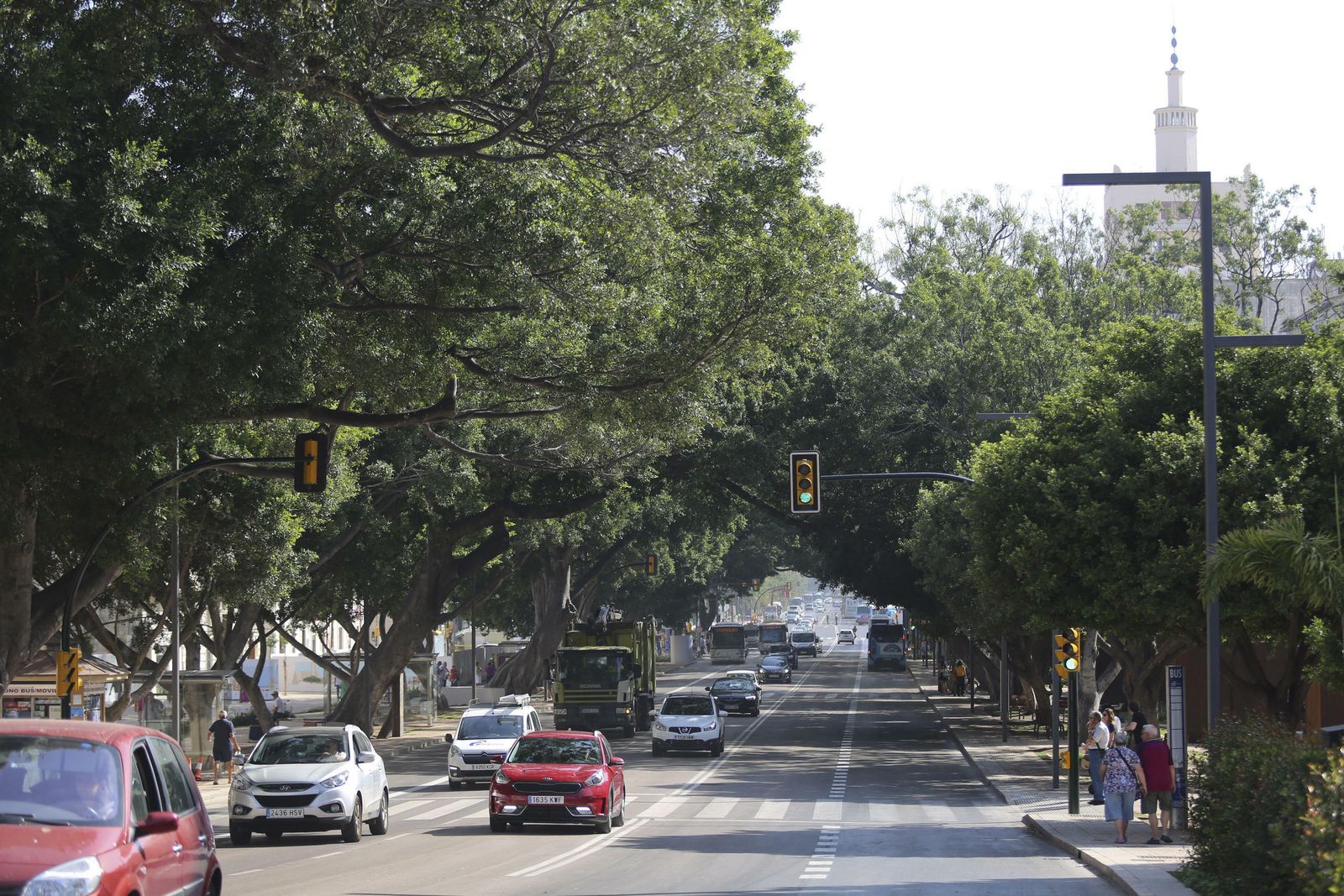 La Alameda Principal abierta al tráfico privado