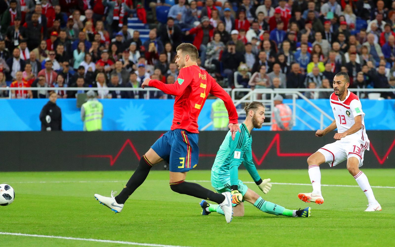 Las imágenes del España-Marruecos