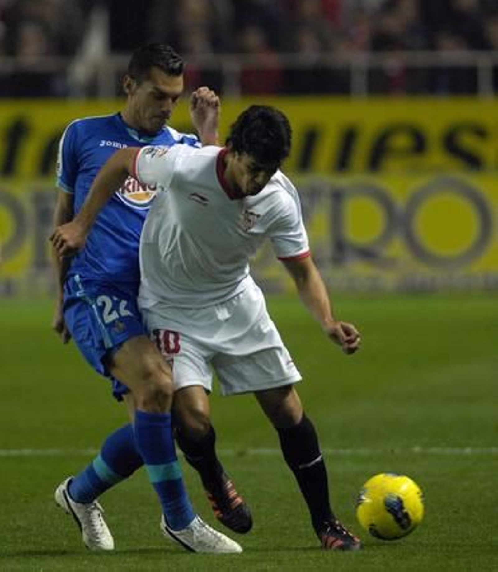 El Sevilla gana con autoridad al Getafe en el Sánchez Pizjuán. / Manuel Gómez