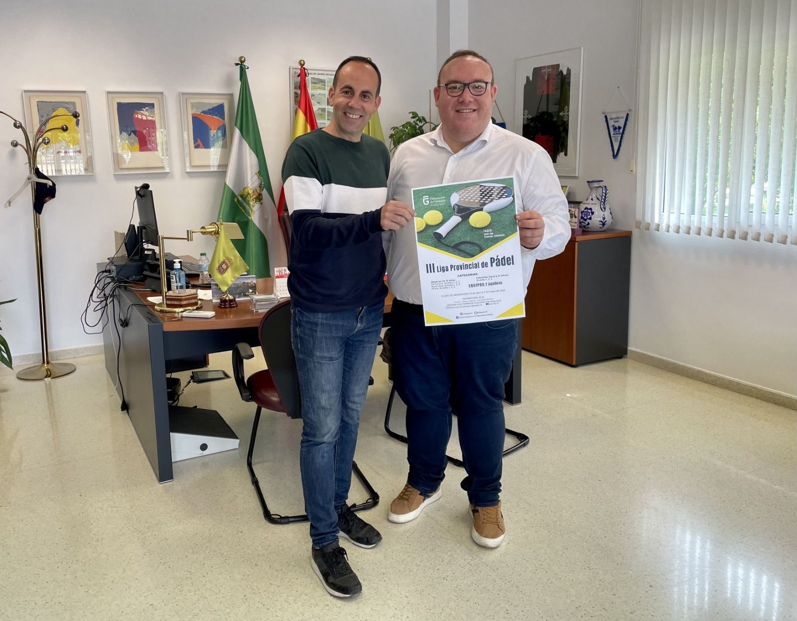 Presentación en la Diputación de la Liga Provincial de Pádel