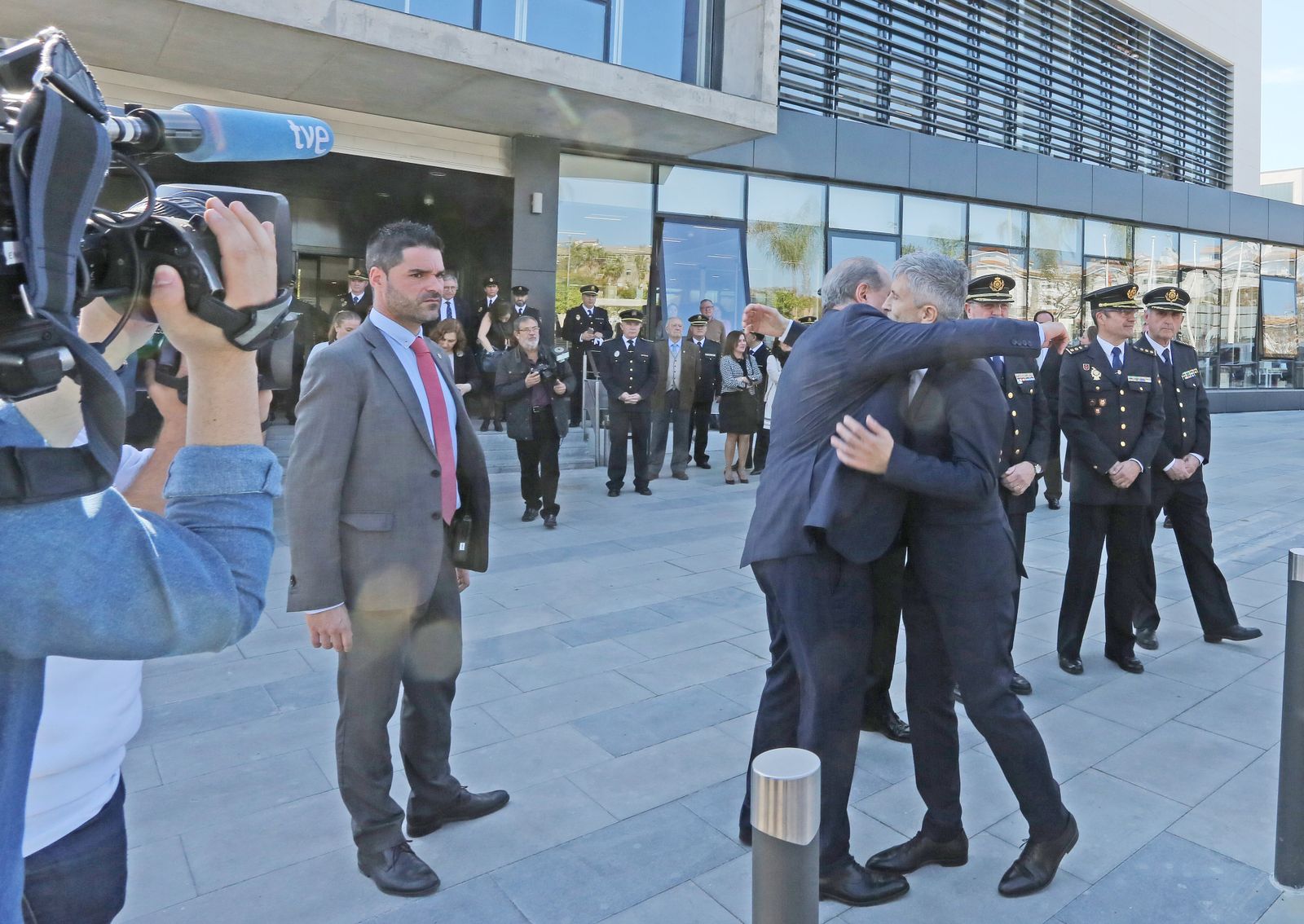 Inaguración de la nueva comisaría por el ministro del Interior Grande- Marlaska