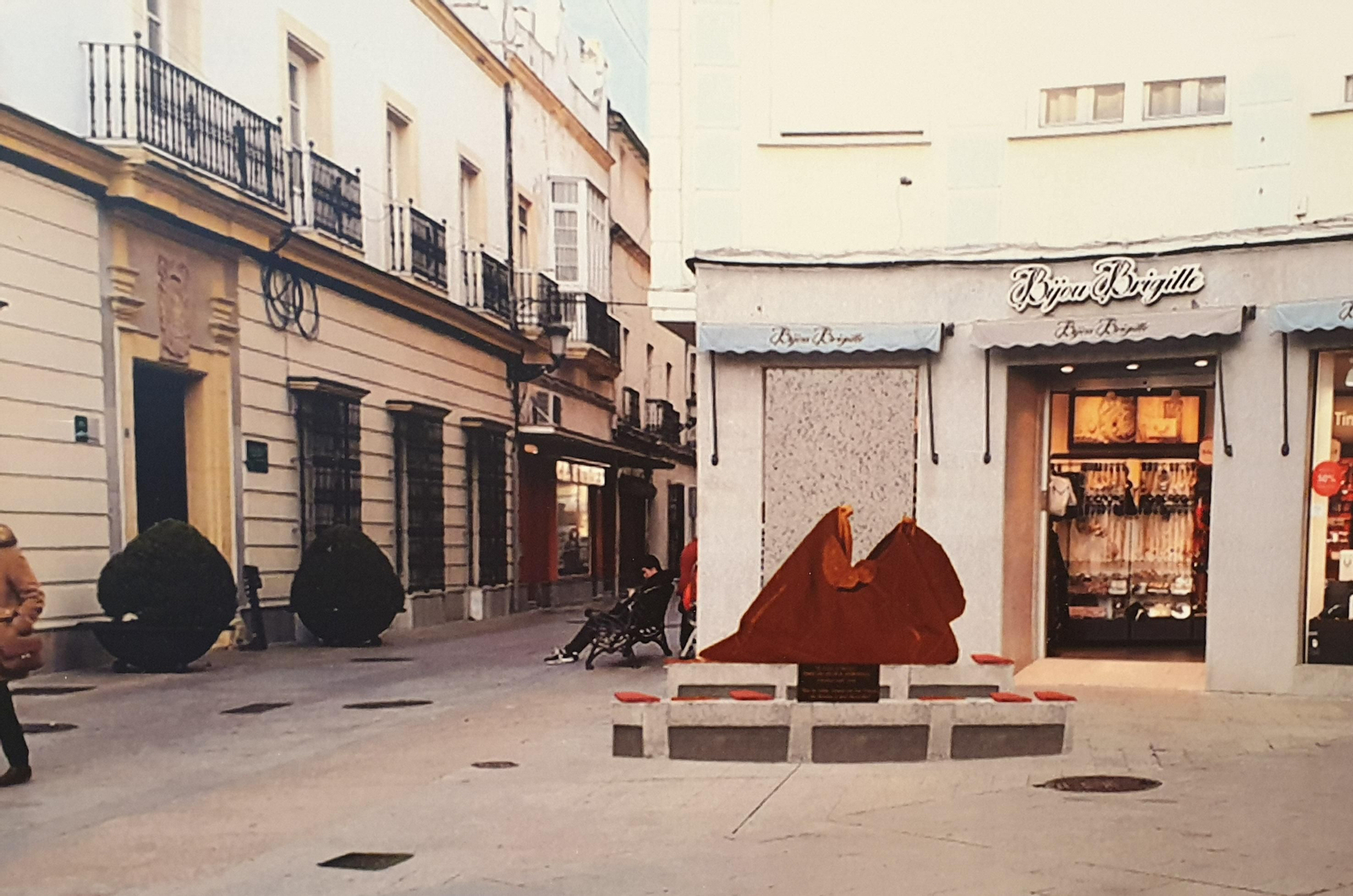 Una recreación de la escultura que se inaugura el miércoles en pleno centro de la ciudad.