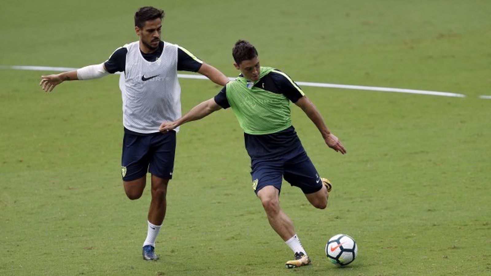 Recio y Ricca, en un entrenamiento.