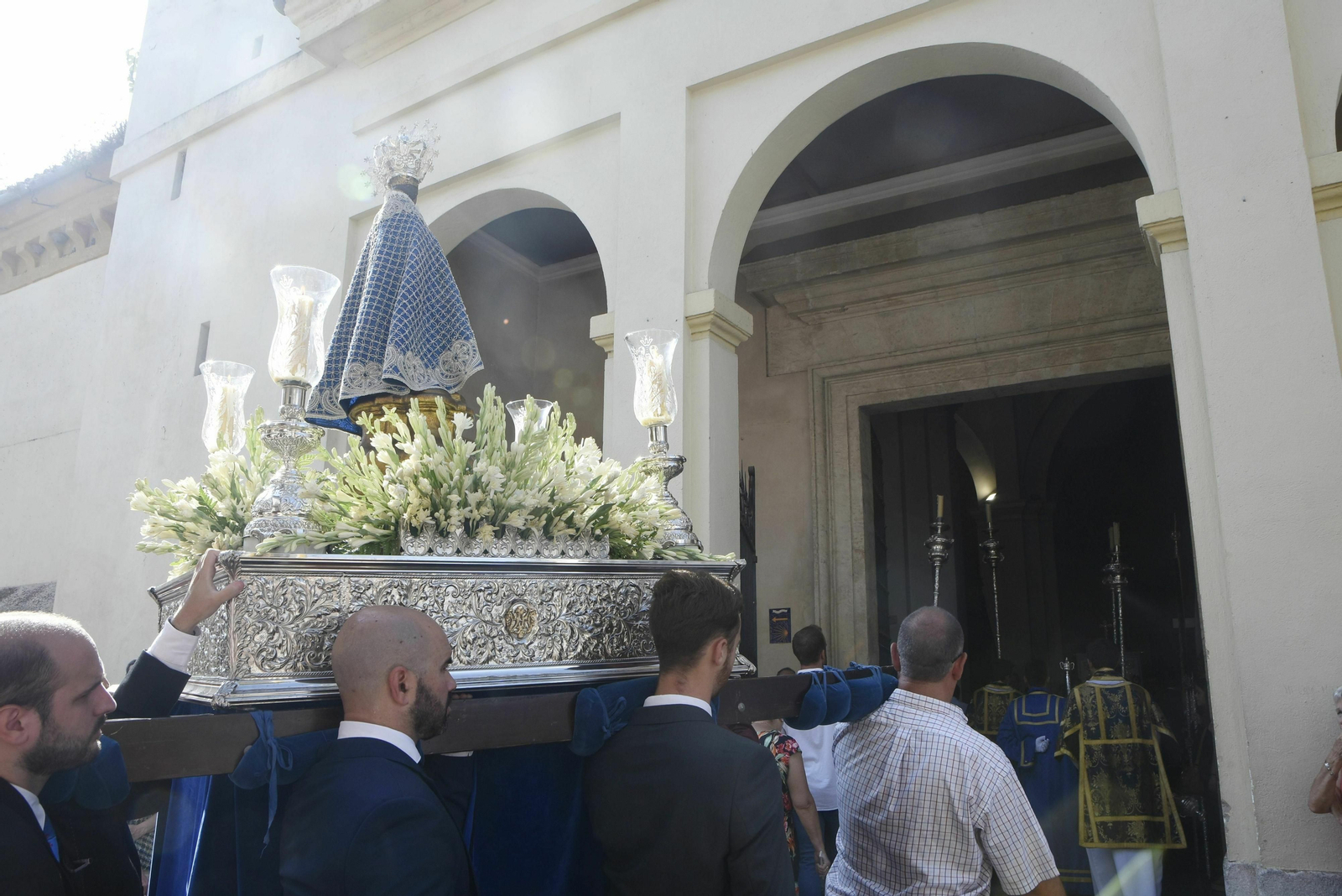 El primer traslado de la Fuensanta en el 25 aniversario de su Coronación, en fotografías