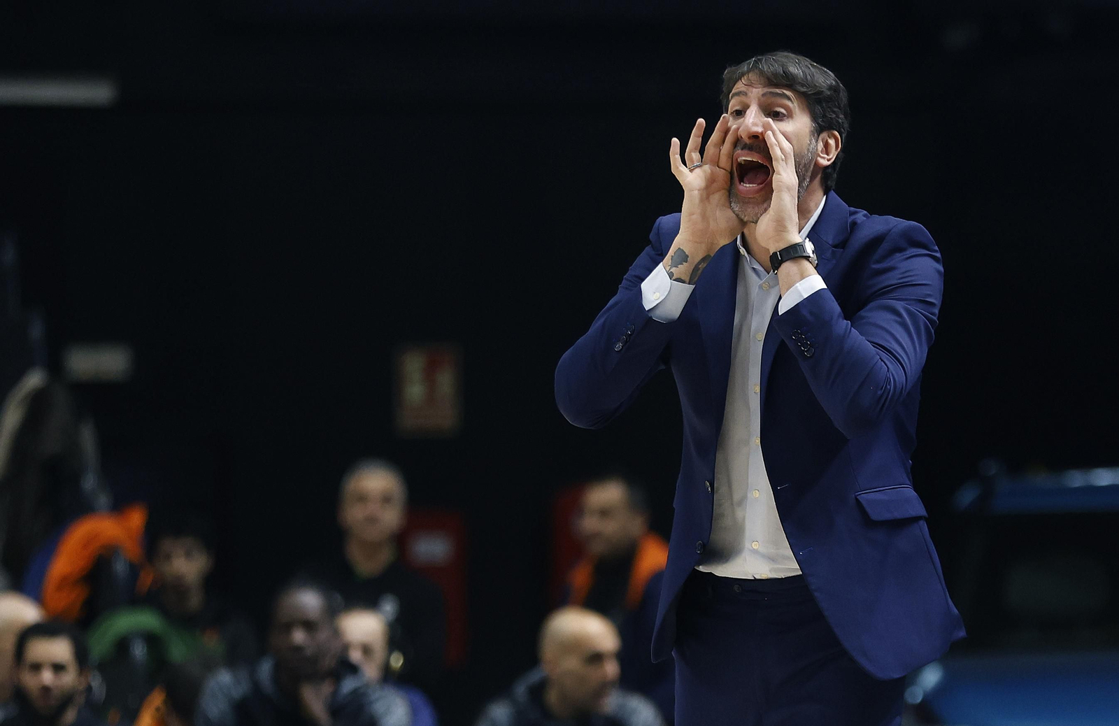Mumbrú, durante el Valencia Basket-Unicaja Mumbrú, durante el Valencia Basket-Unicaja
