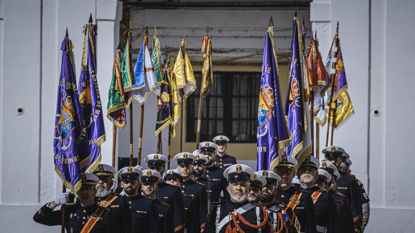 Parada Militar por el 487º aniversario de Infantería de Marina. Parada Militar por el 487º aniversario de Infantería de Marina.