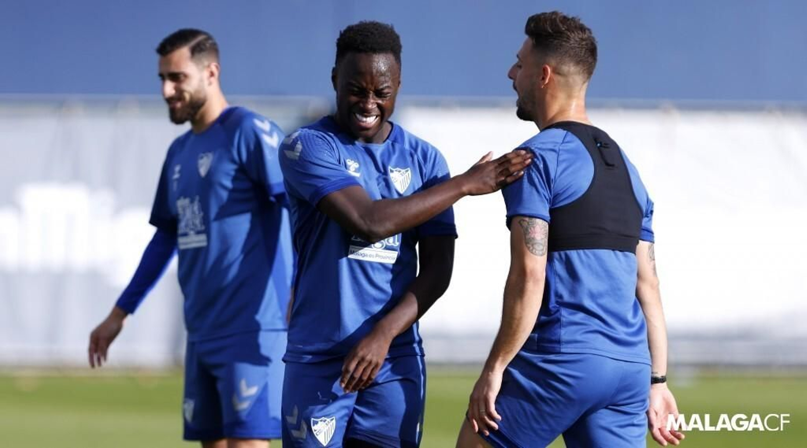 Entrenamiento del Málaga.