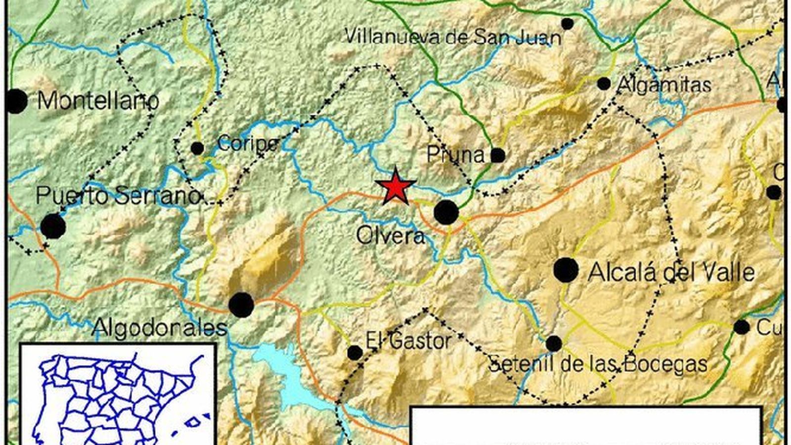 Información del terremoto
