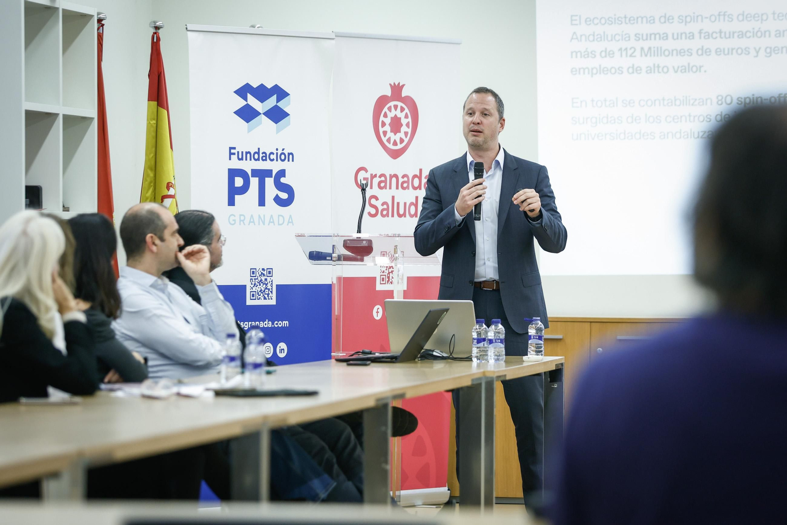 Albert Mascarell presenta el informe spin-off 2025 en la Fundación PTS