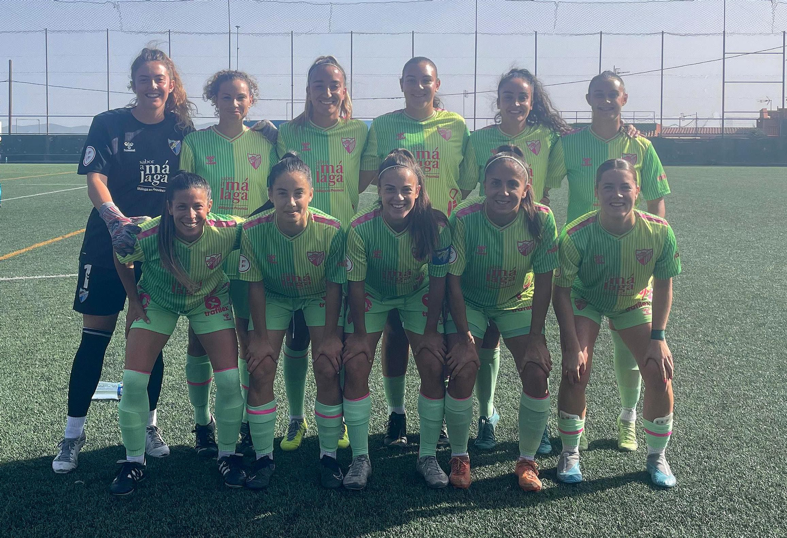 El Málaga Femenino, con su once inicial.