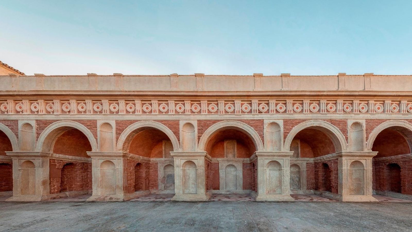 Logia pompeyana única en Andalucía en la Casa Palacio de los Ribera