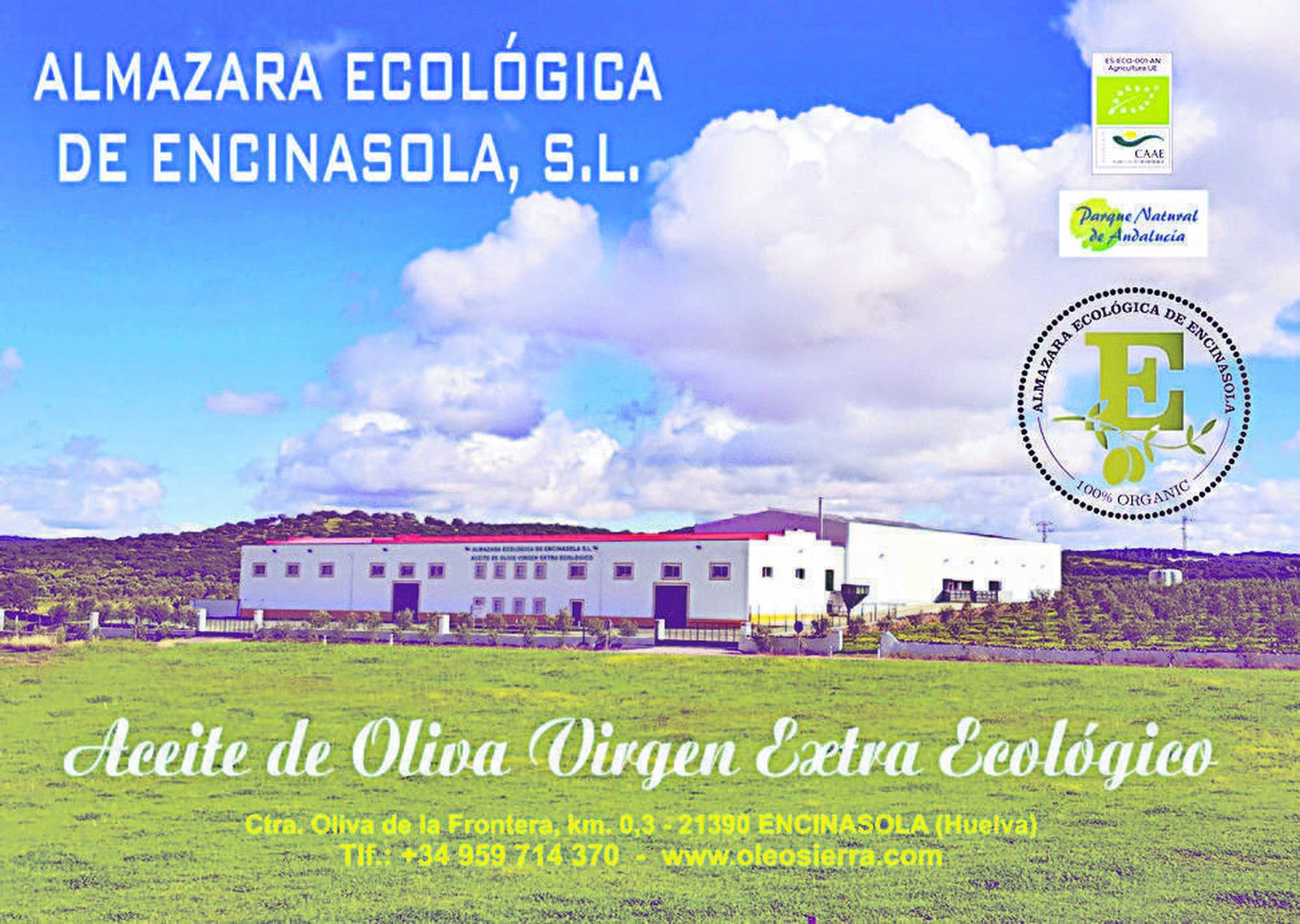 Esta almazara se encuentra en la Reserva de la Biosfera Dehesas de Sierra Morena.