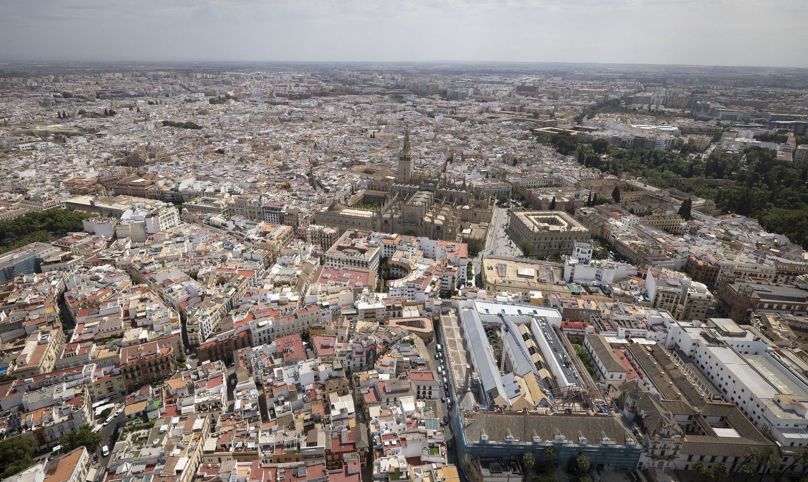 Sevilla desde el helicóptero de la Policía Nacional