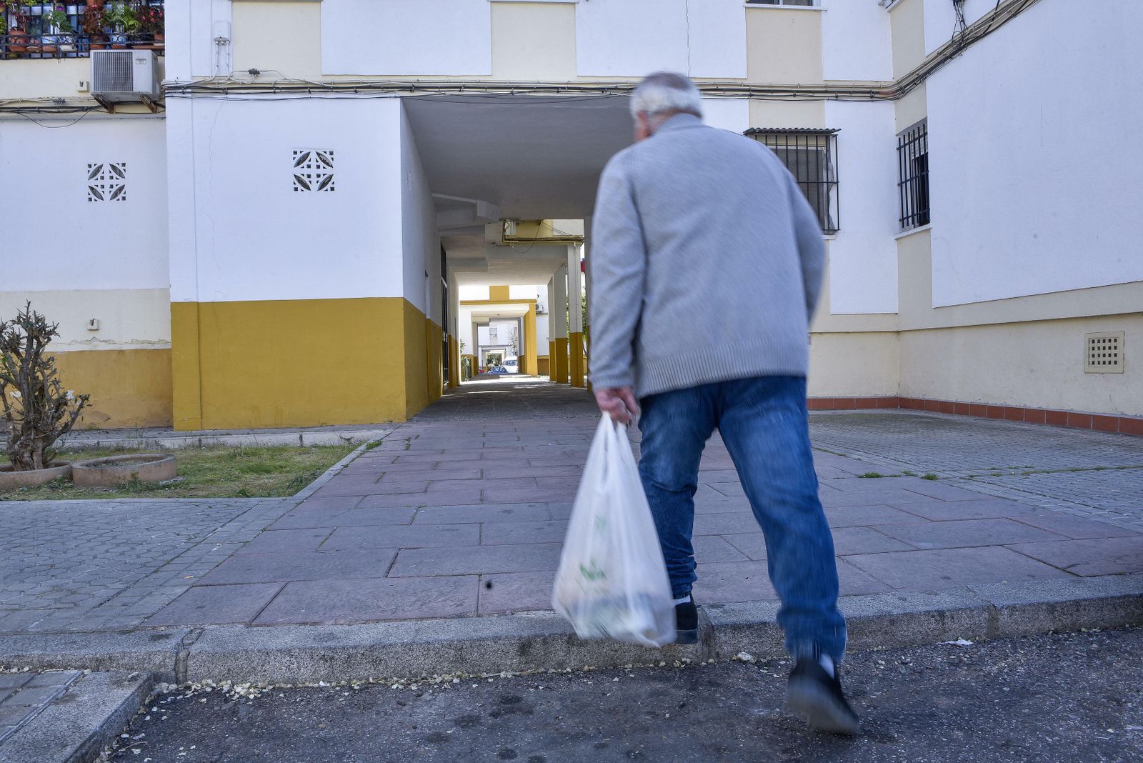 Los túneles de acceso de acceso a los bloques del Barrio C