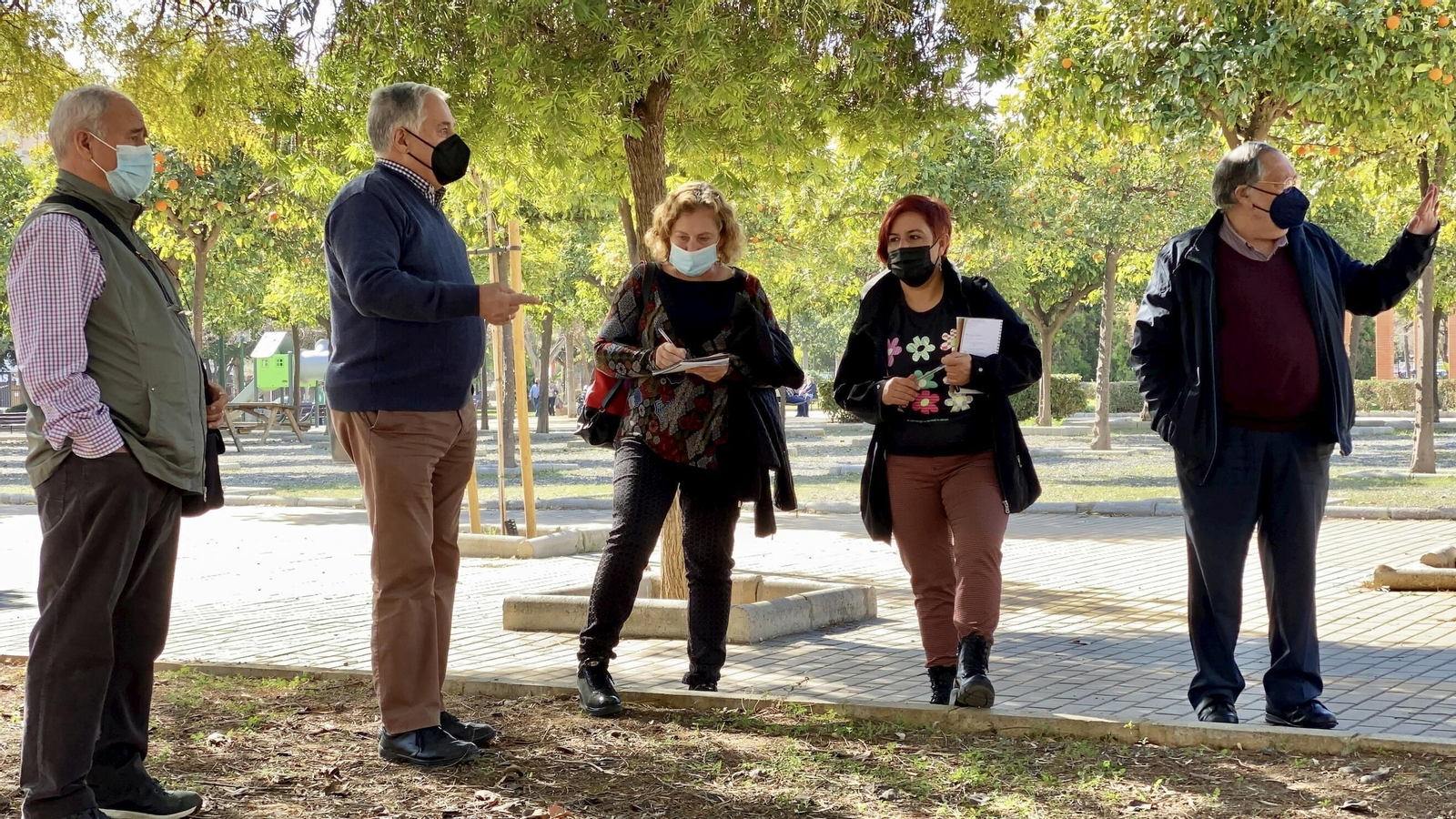 Representantes de Unidas Podemos al dar a conocer su iniciativa.