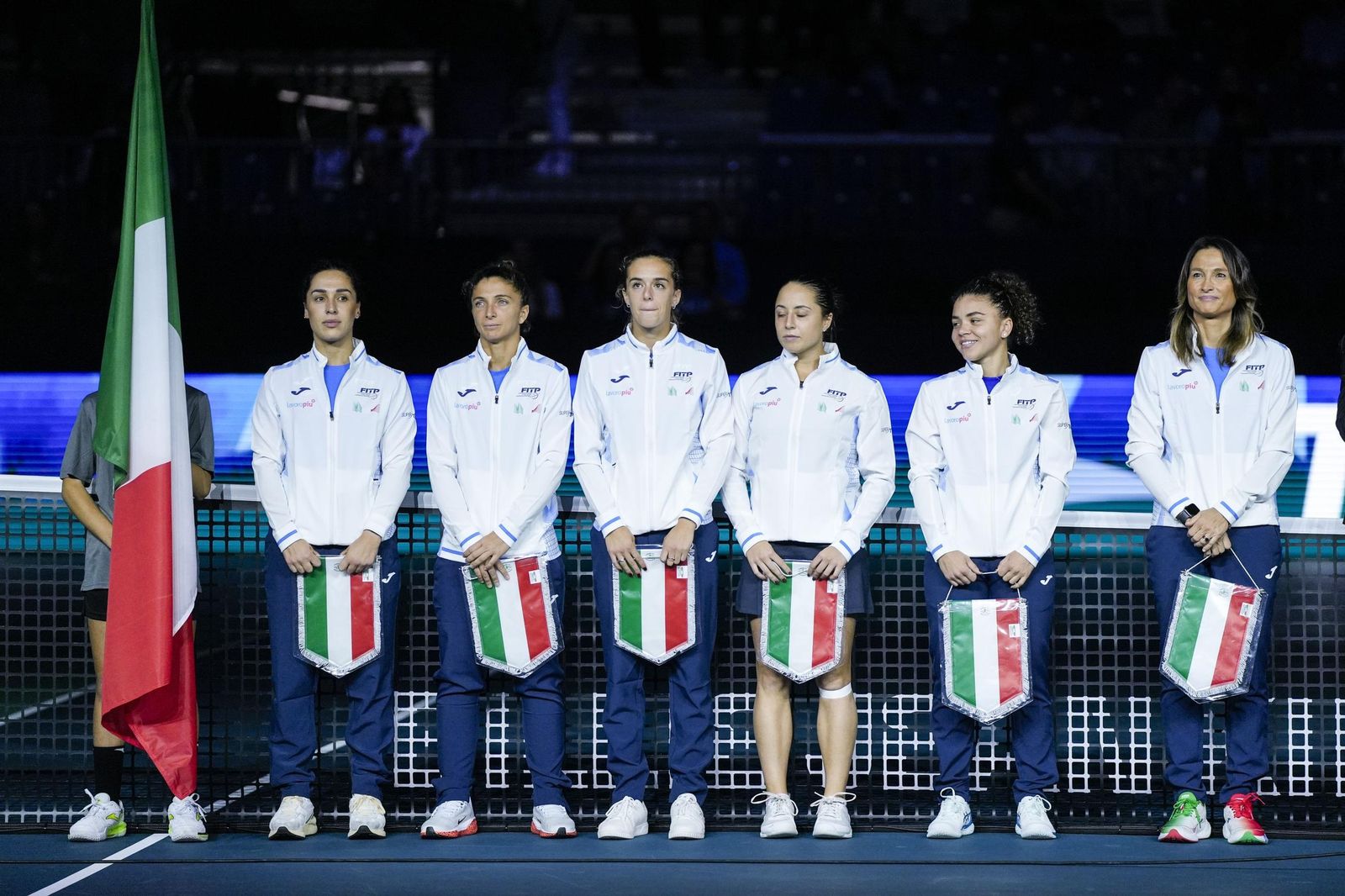 El Italia-Japón de la Billie Jean King en Málaga, en fotos