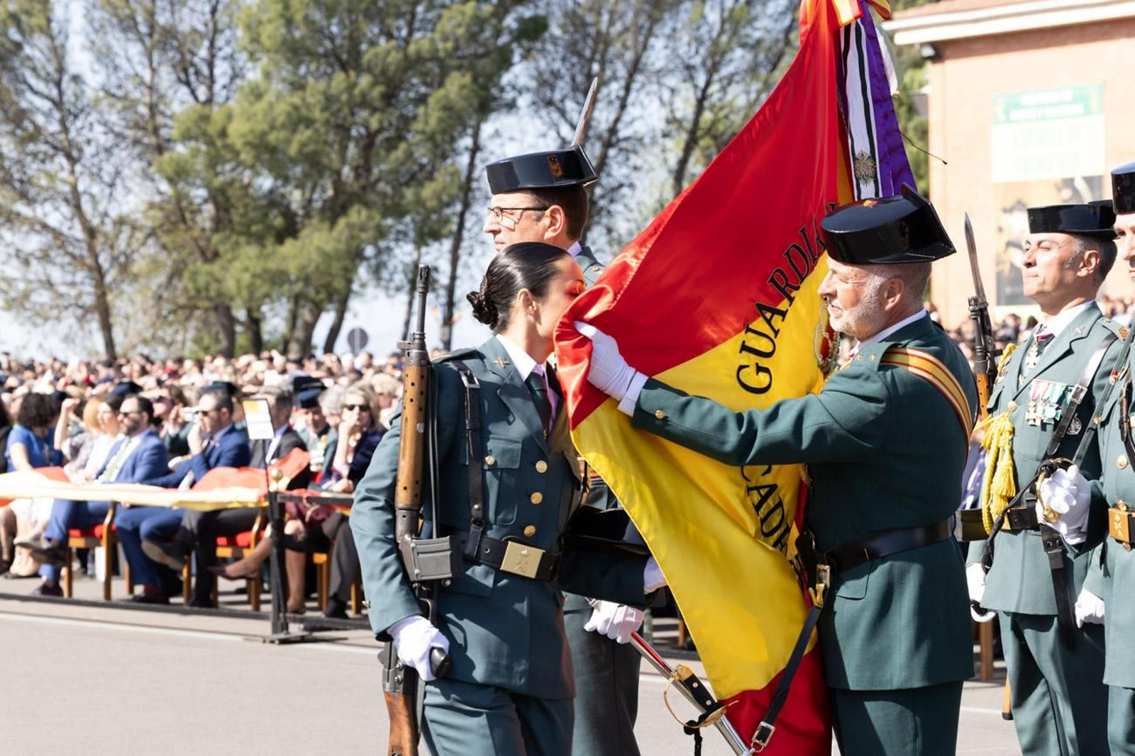 Acto de jura de bandera de la 130ª promoción de guardias civiles de la Academia de Baeza