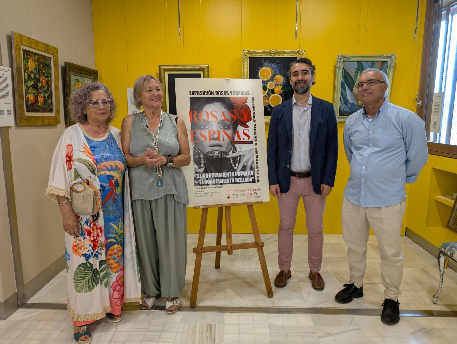 M.Carmen Garrido, Encarna Solá, Joaquín Pérez de la Blanca y B. Ortiz.