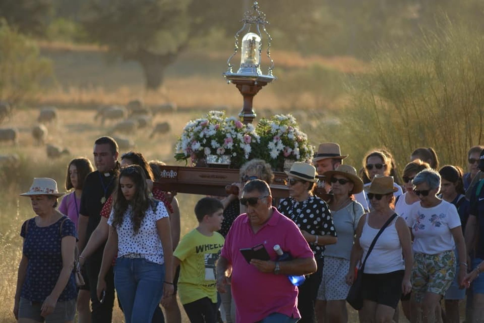 El espectacular recibimiento a la Virgen de Guía en Villanueva del Duque, en imágenes
