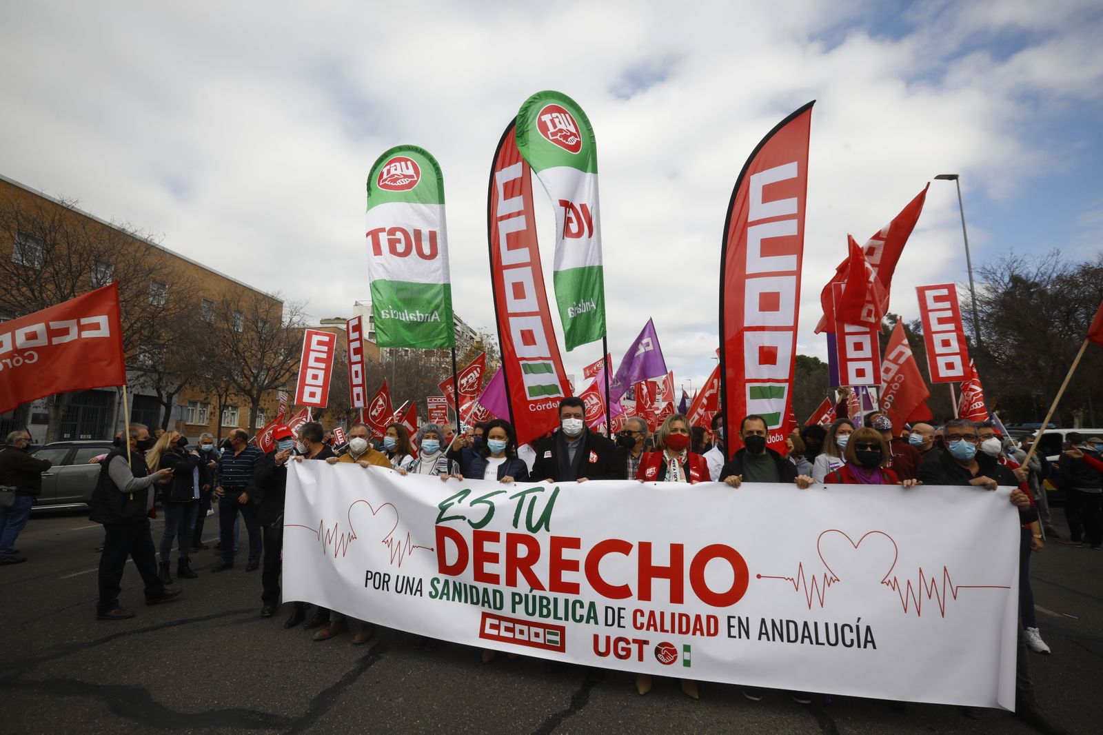 Manifestación en defensa de la sanidad pública en Córdoba, en imágenes