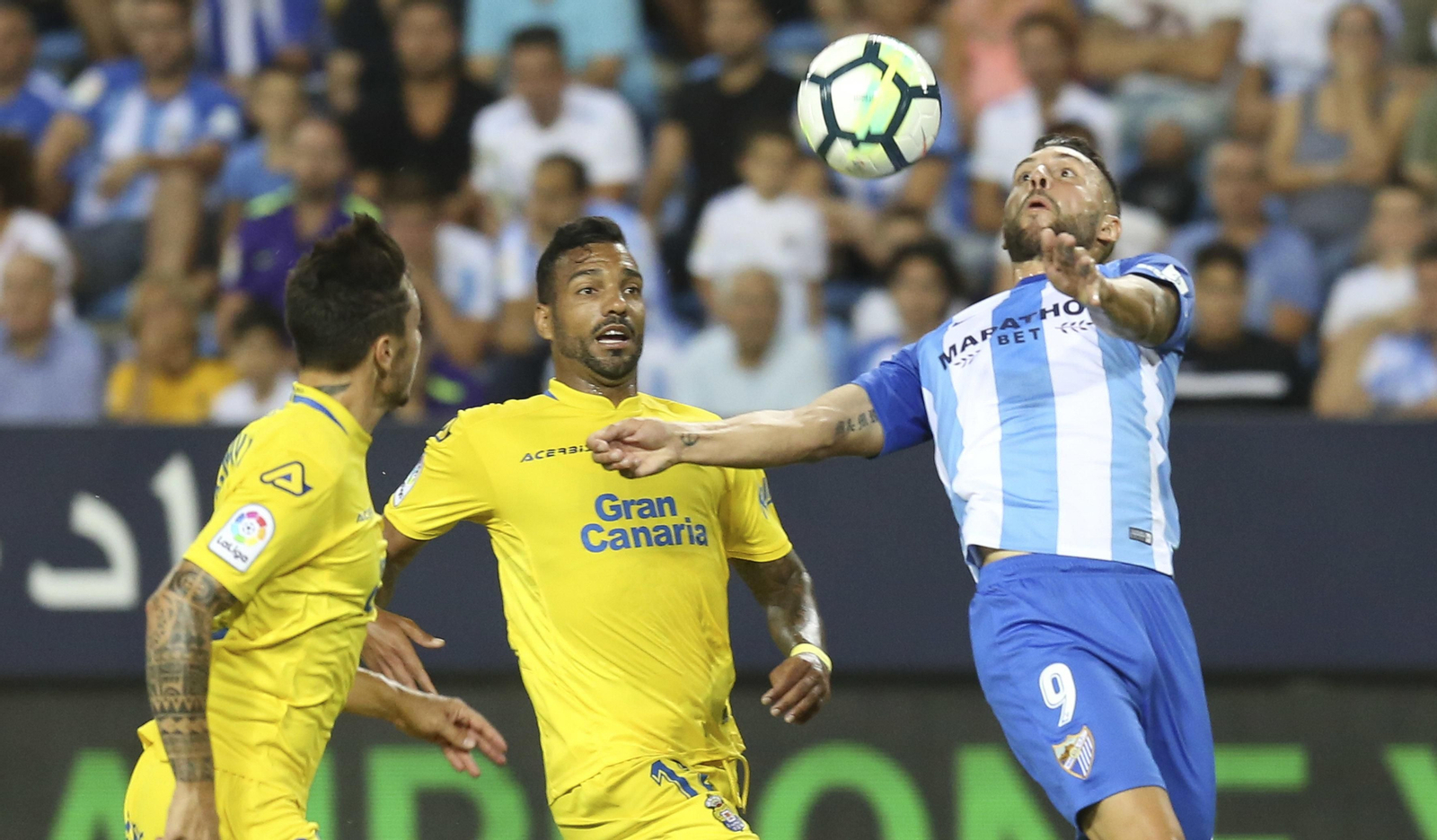 El Málaga CF-Las Palmas, en imágenes
