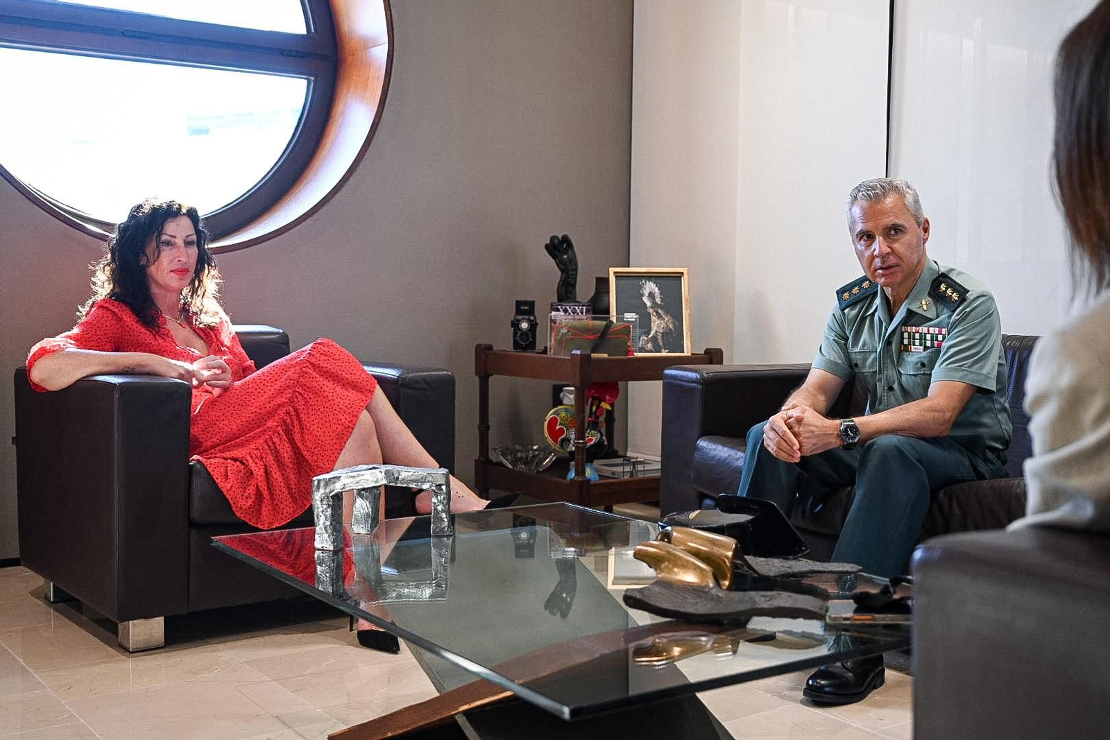 Vázquez y Carvajal Cantarero, en el despacho de la alcaldesa.