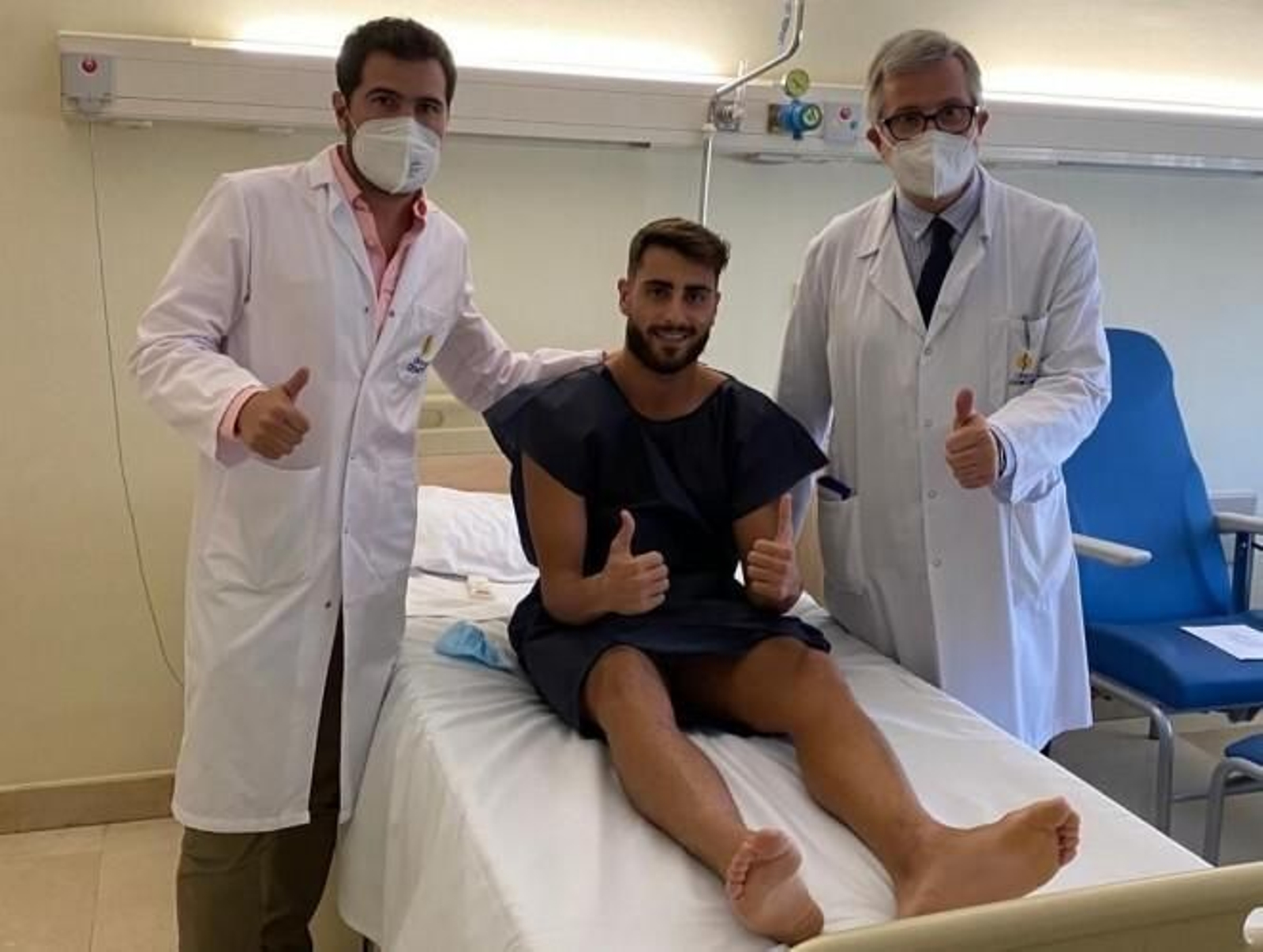 Luis Muñoz, operado en Madrid. Luis Muñoz, operado en Madrid.