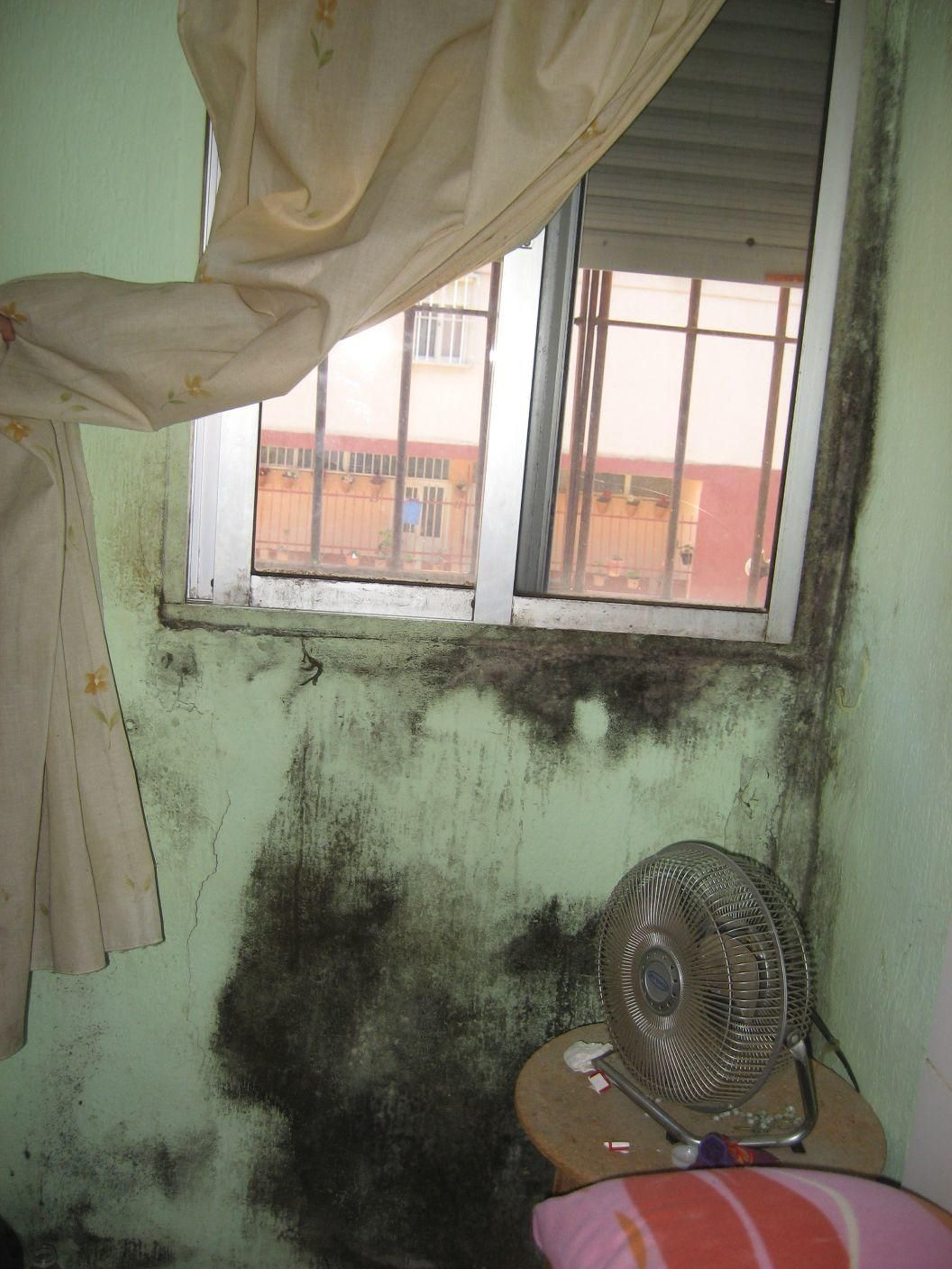 Las imágenes del estado de la barriada