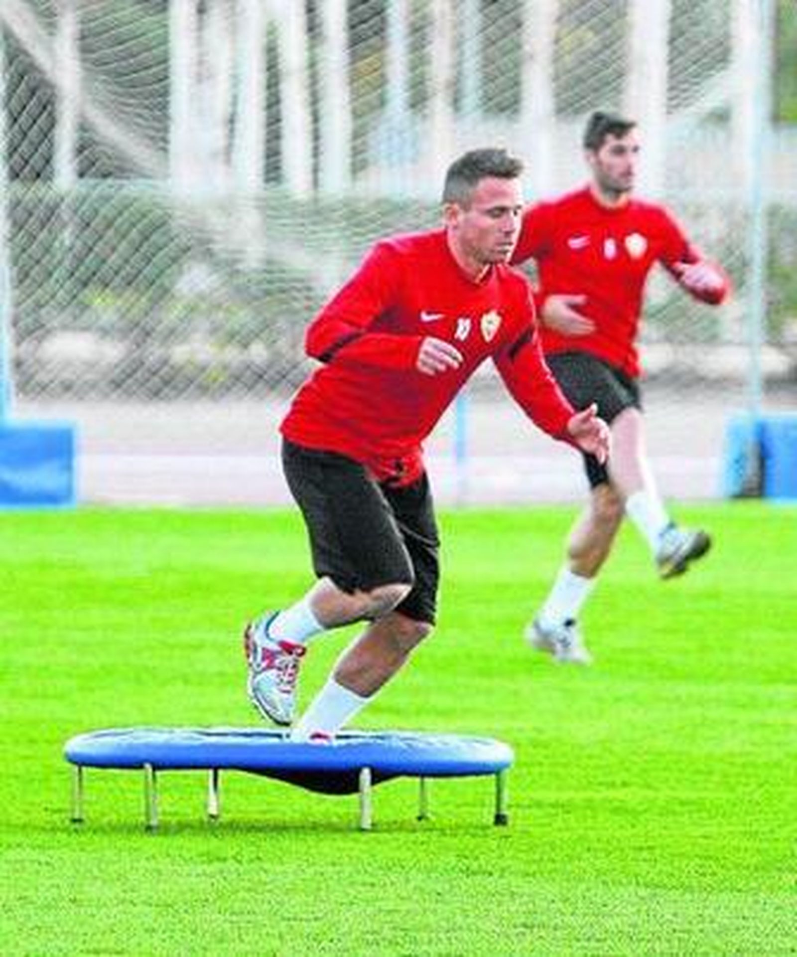 Aarón se ejercitó por última vez el domingo 30, tras las vacaciones.